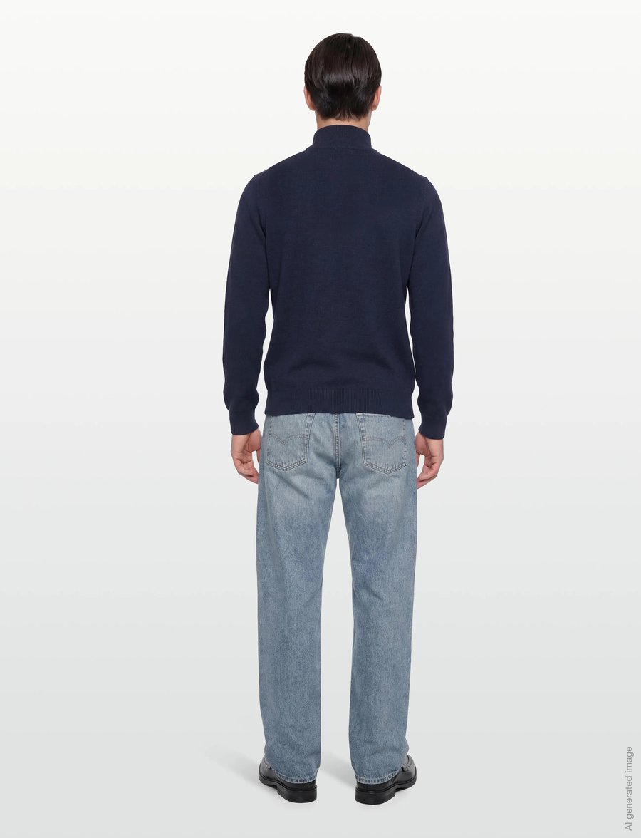 Hackett London - HERITAGE H HZIP - half zip - old navy - 4