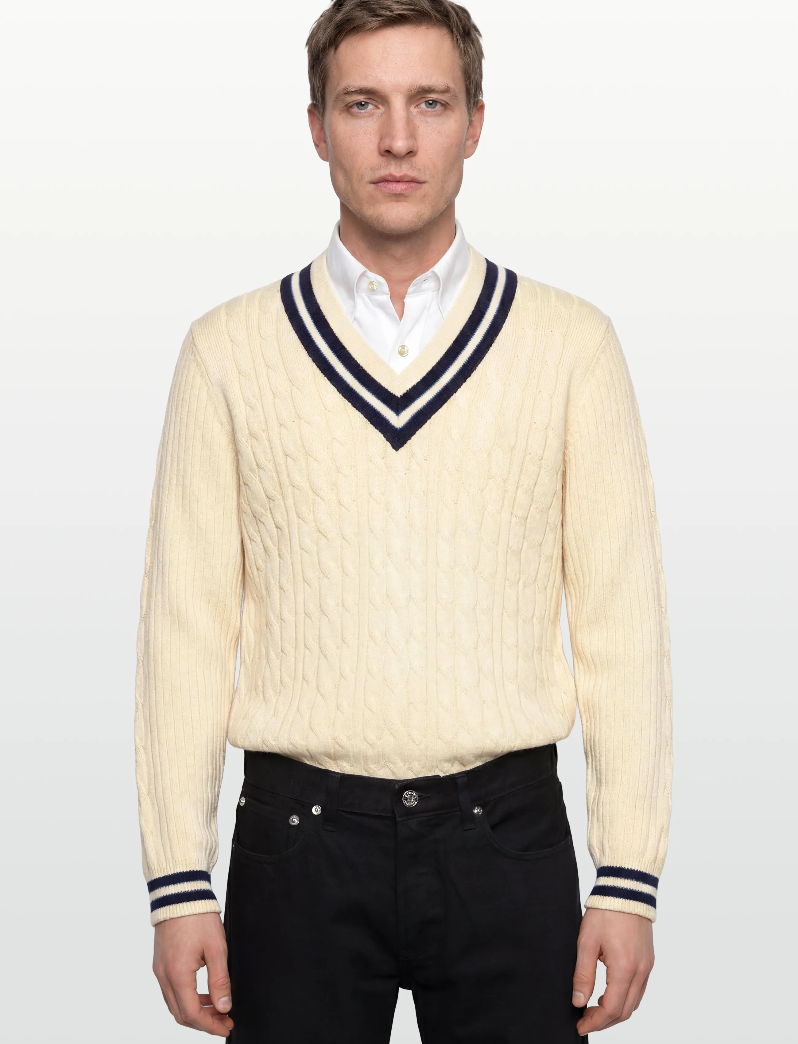 Hackett London - HERITAGE CRICKET V - off white - 3