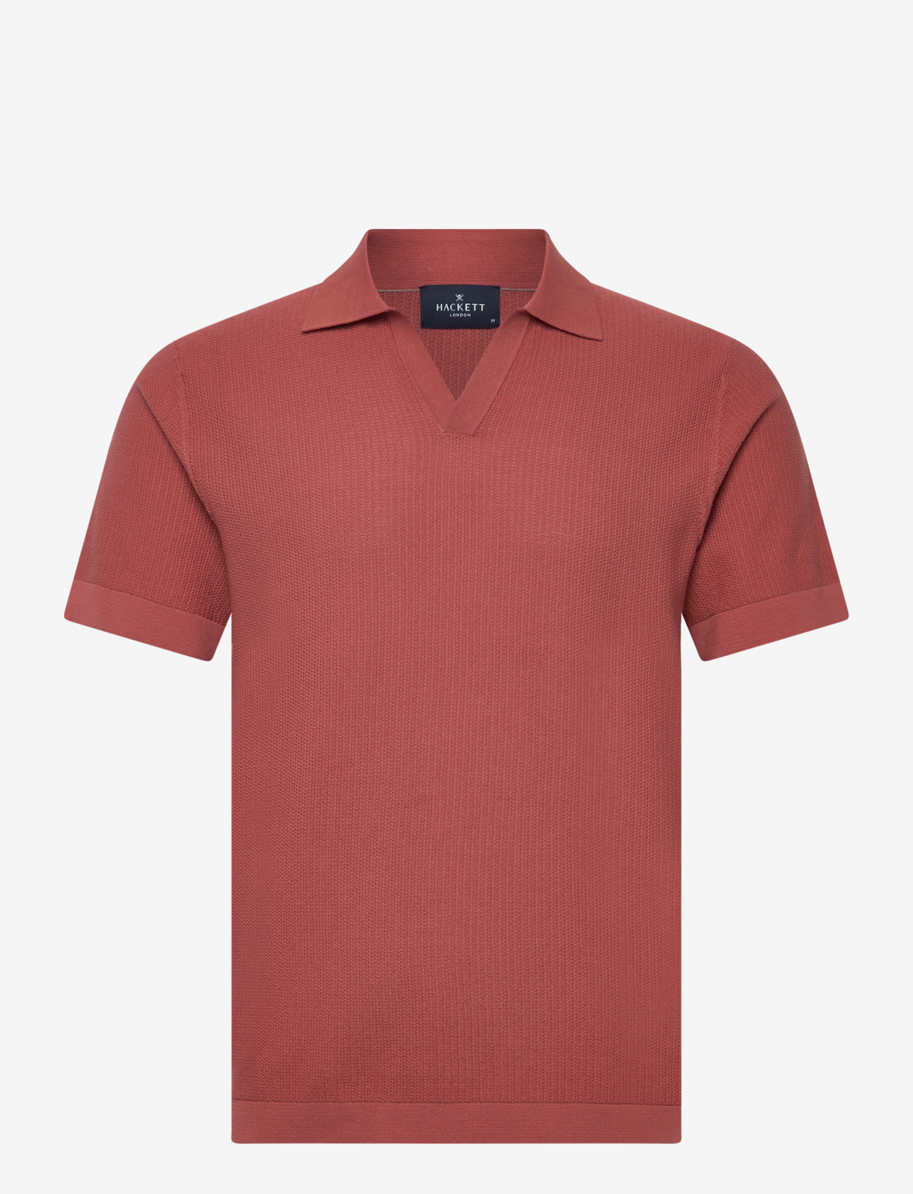 Hackett London - RIVIERA KNIT SS POLO - polostrik - baked clay red - 0