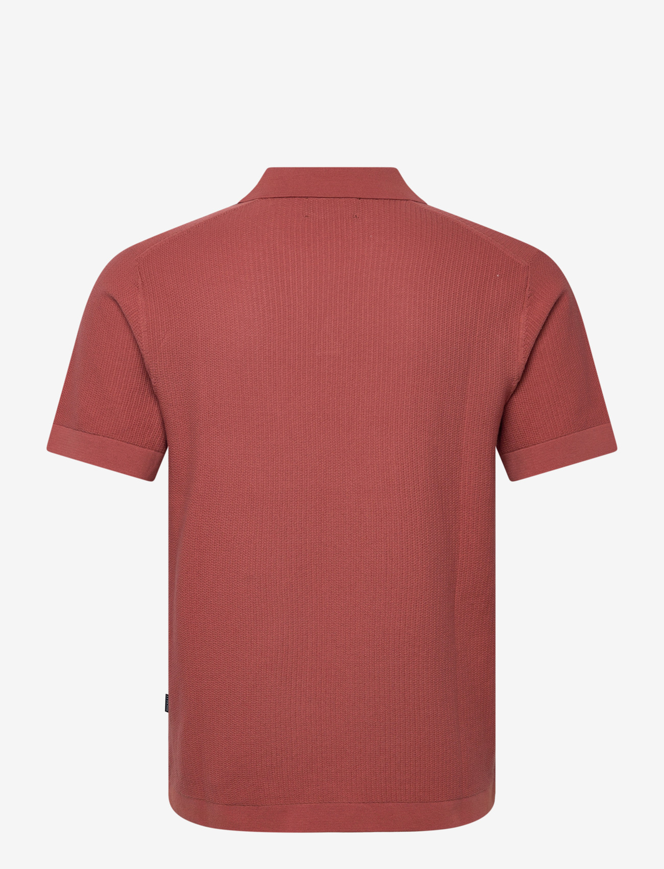 Hackett London - RIVIERA KNIT SS POLO - polostrik - baked clay red - 1