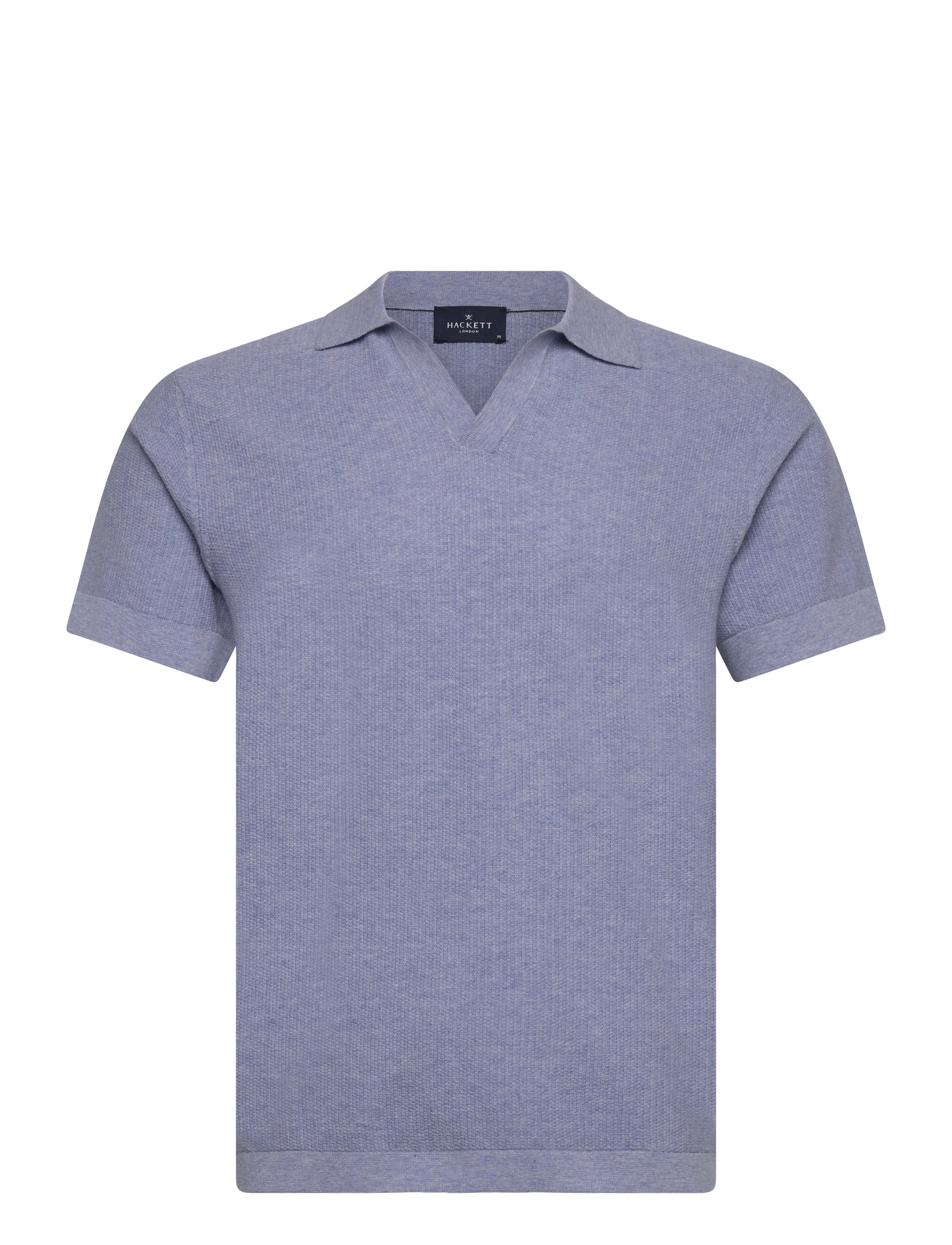 Hackett London RIVIERA KNIT SS POLO - Pikéer - LIGHT BLUE / blue