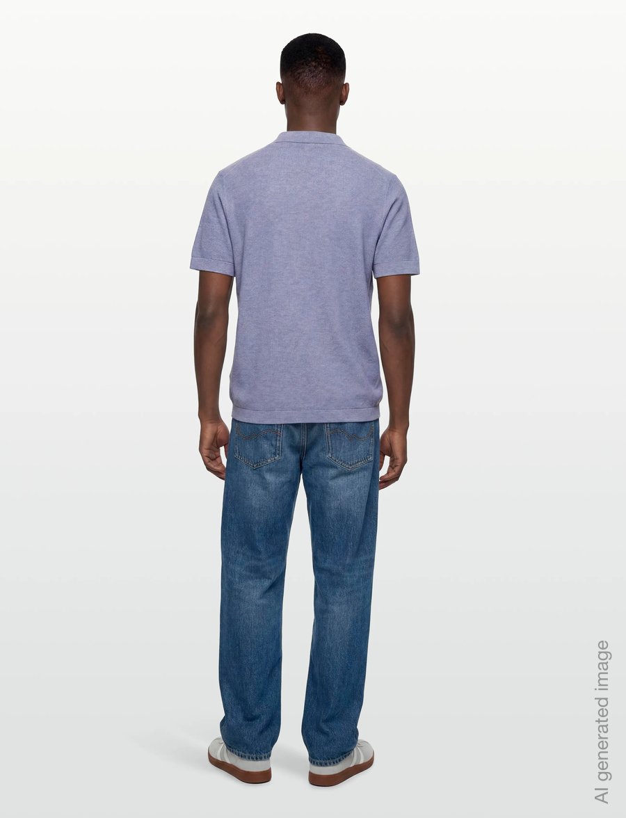 Hackett London - RIVIERA KNIT SS POLO - polostrik - light blue - 4
