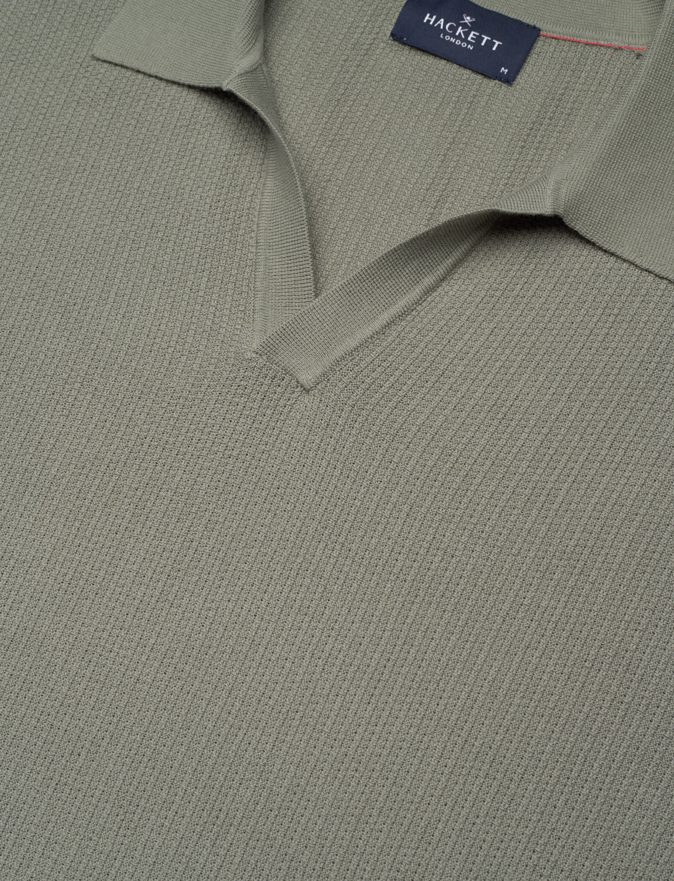 Hackett London - RIVIERA KNIT SS POLO - strik - sage green - 2