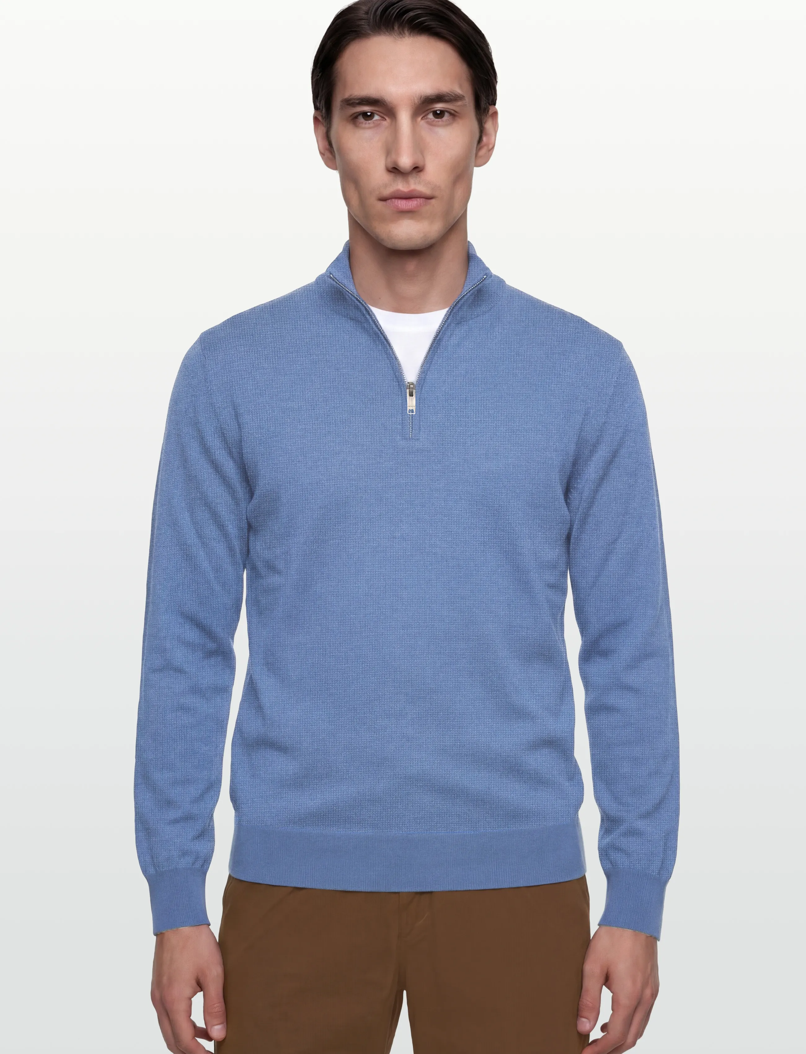 Hackett London - COTTON CASH HZIP - herren - eton blue - 3
