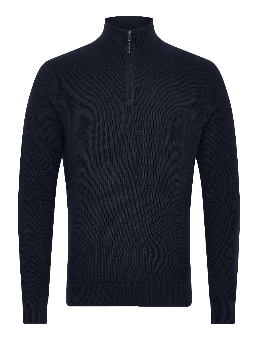 Hackett London - HONEYCOMB HZIP - half zip-tröjor - old navy - 1