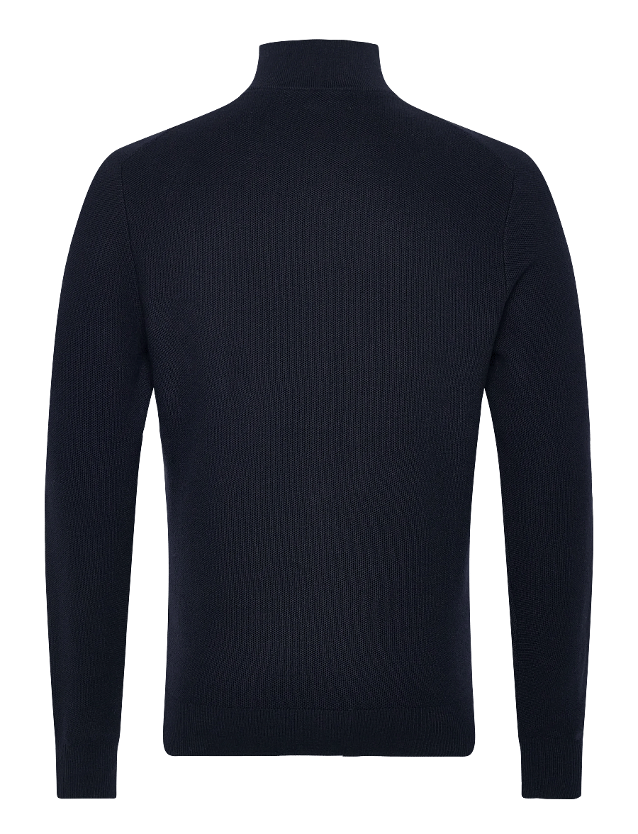 Hackett London - HONEYCOMB HZIP - half zip-tröjor - old navy - 2