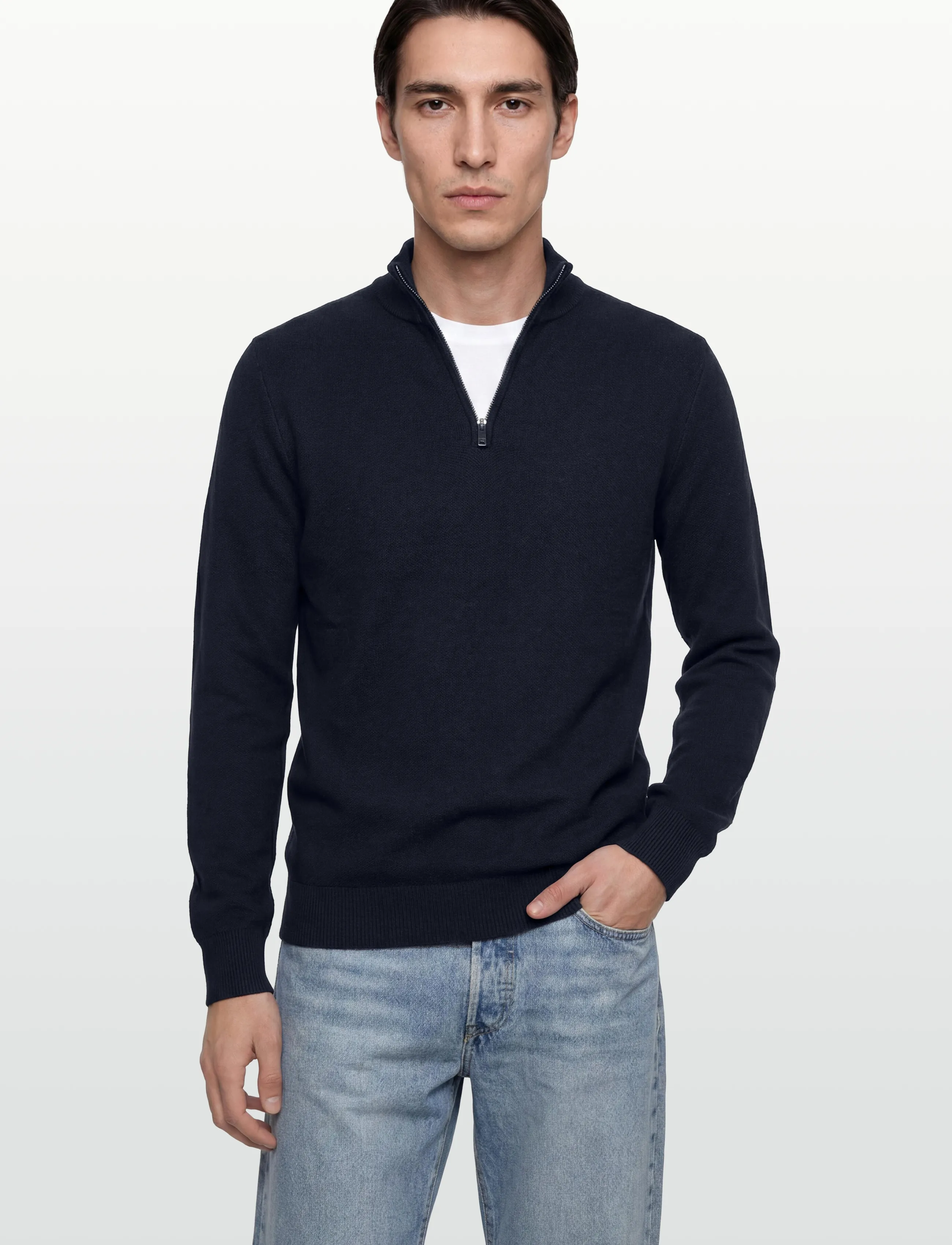 Hackett London - HONEYCOMB HZIP - tõmblukk-kaelusega dressipluusid - old navy - 3