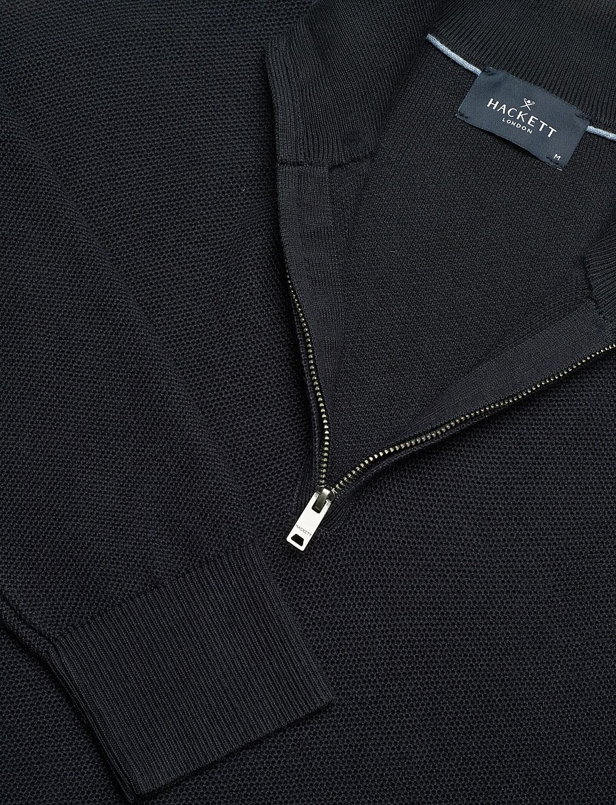 Hackett London - HONEYCOMB HZIP - half zip-tröjor - old navy - 5