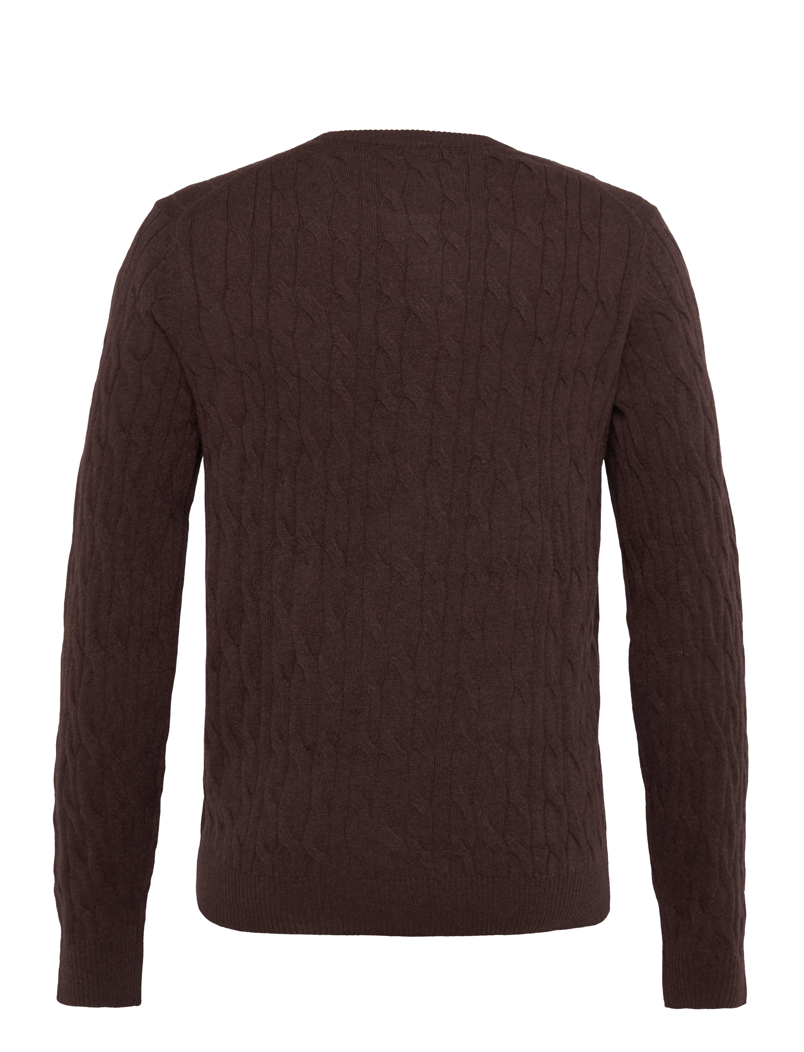 Hackett London Lambswool Cable Crew stickade tröjor herr – bild 2