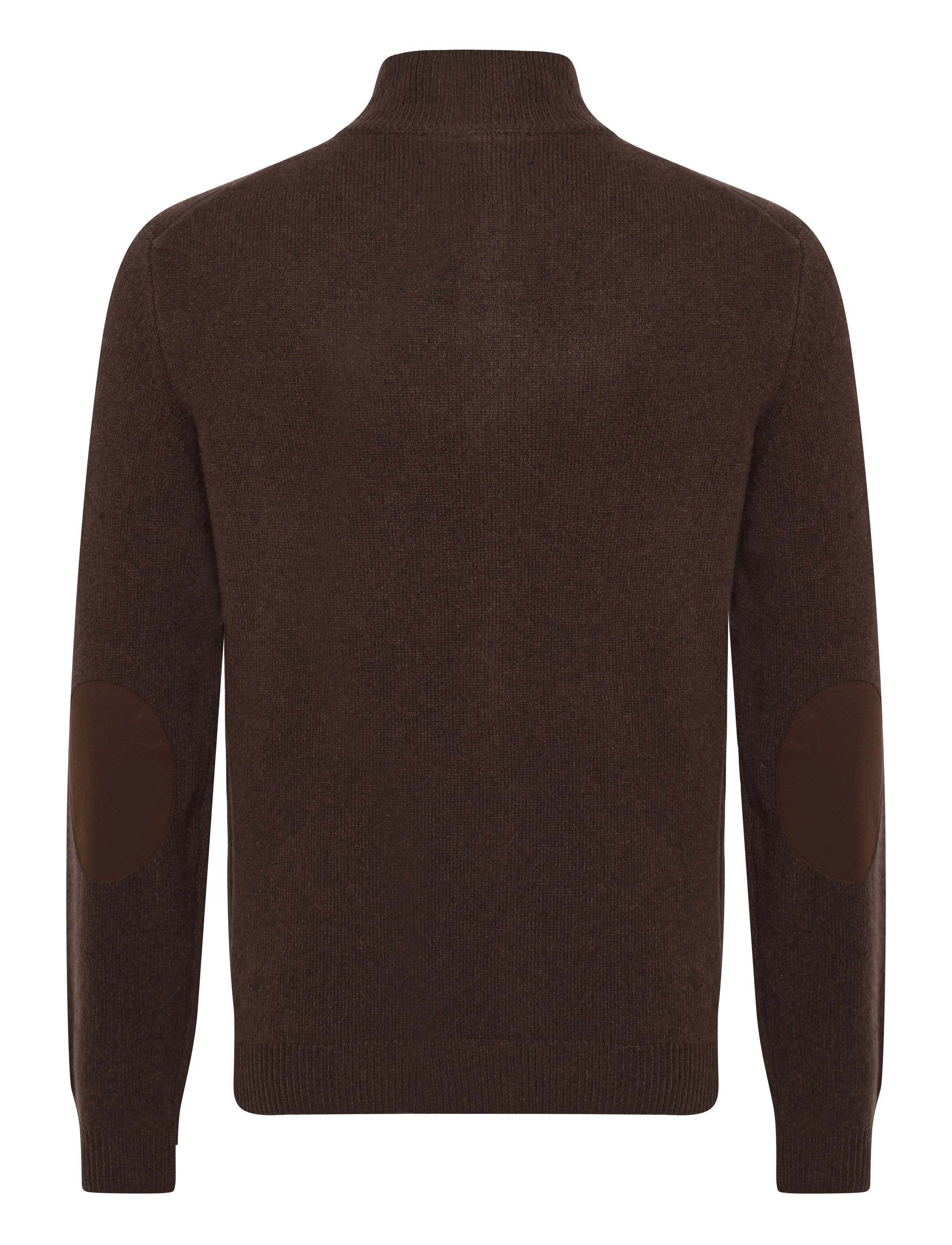 Hackett London - LAMBSWOOL FZIP - lukuga džemprid - ebony brown - 1