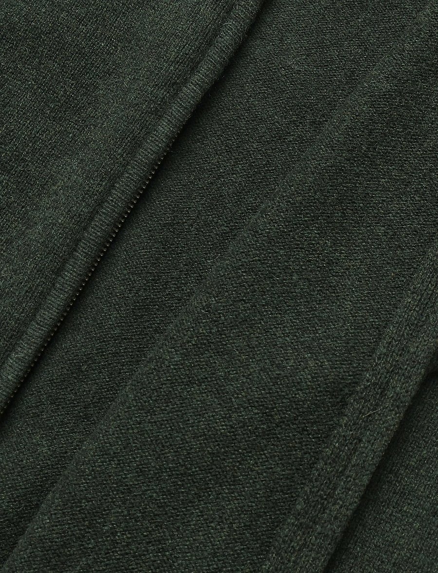 Hackett London - LAMBSWOOL FZIP - lukuga džemprid - hunter green - 4