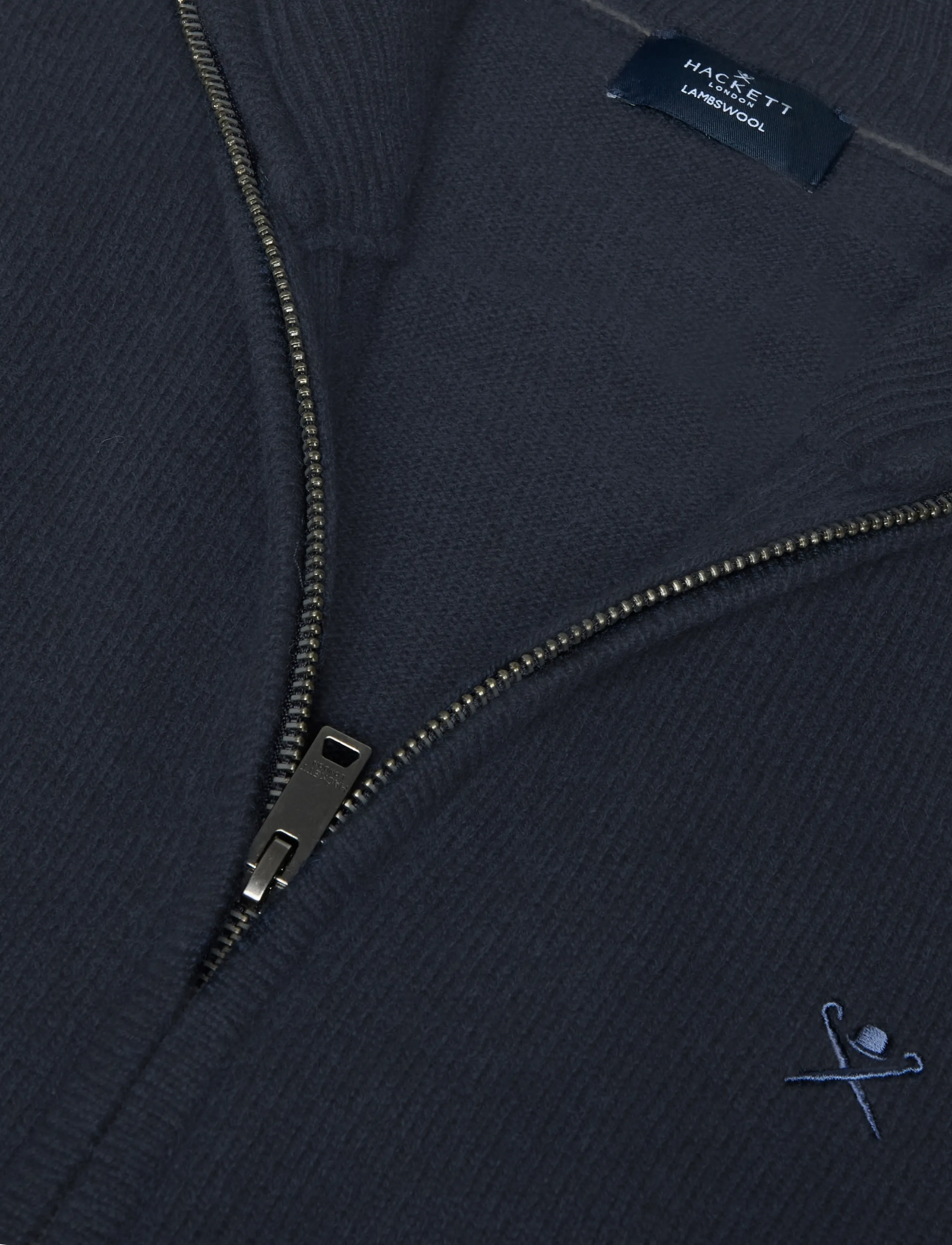 Hackett London - LAMBSWOOL FZIP - full zip jumpers - old navy - 2