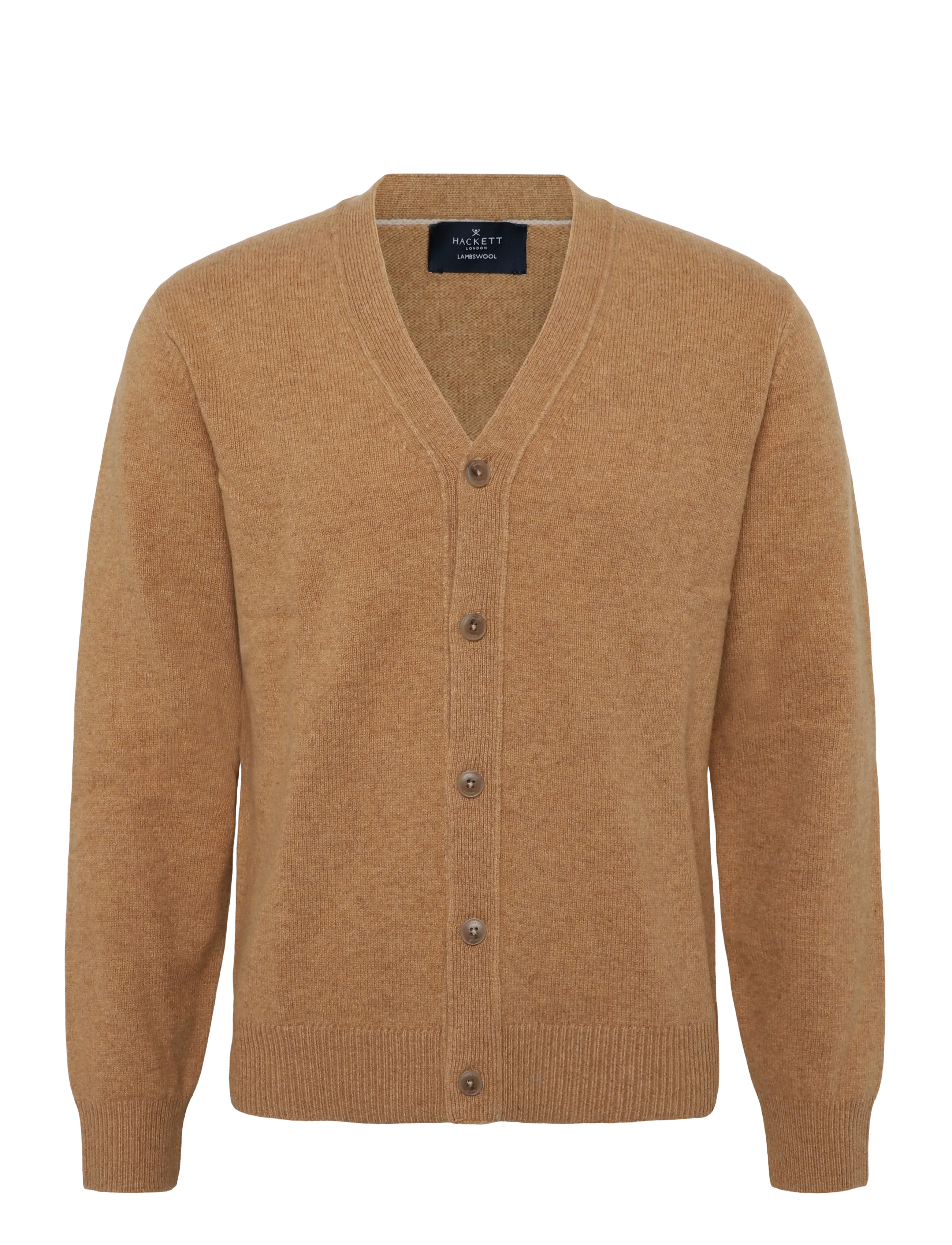 Hackett London LAMBSWOOL CARDIGAN - Riided - TETLEY BEIGE / beige