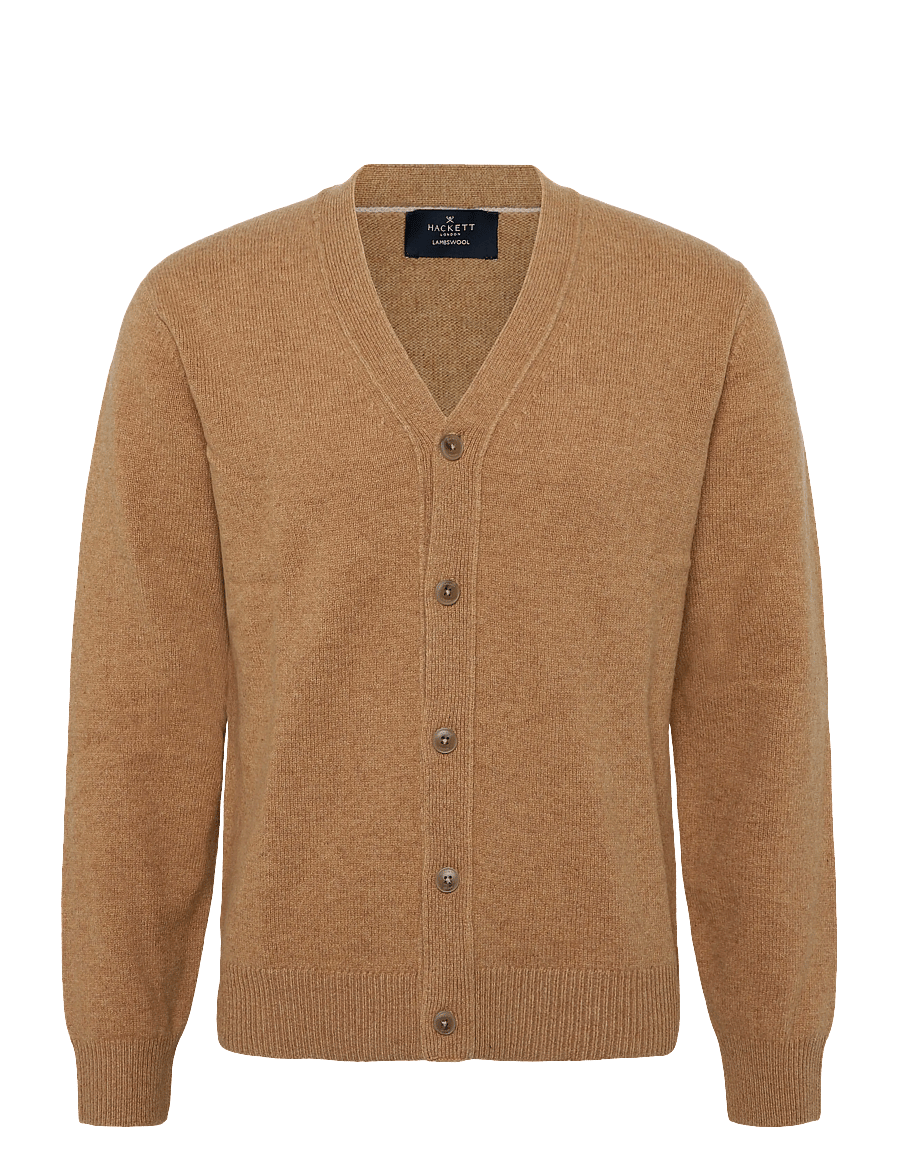 Hackett London - LAMBSWOOL CARDIGAN - kardiganid - tetley beige - 0