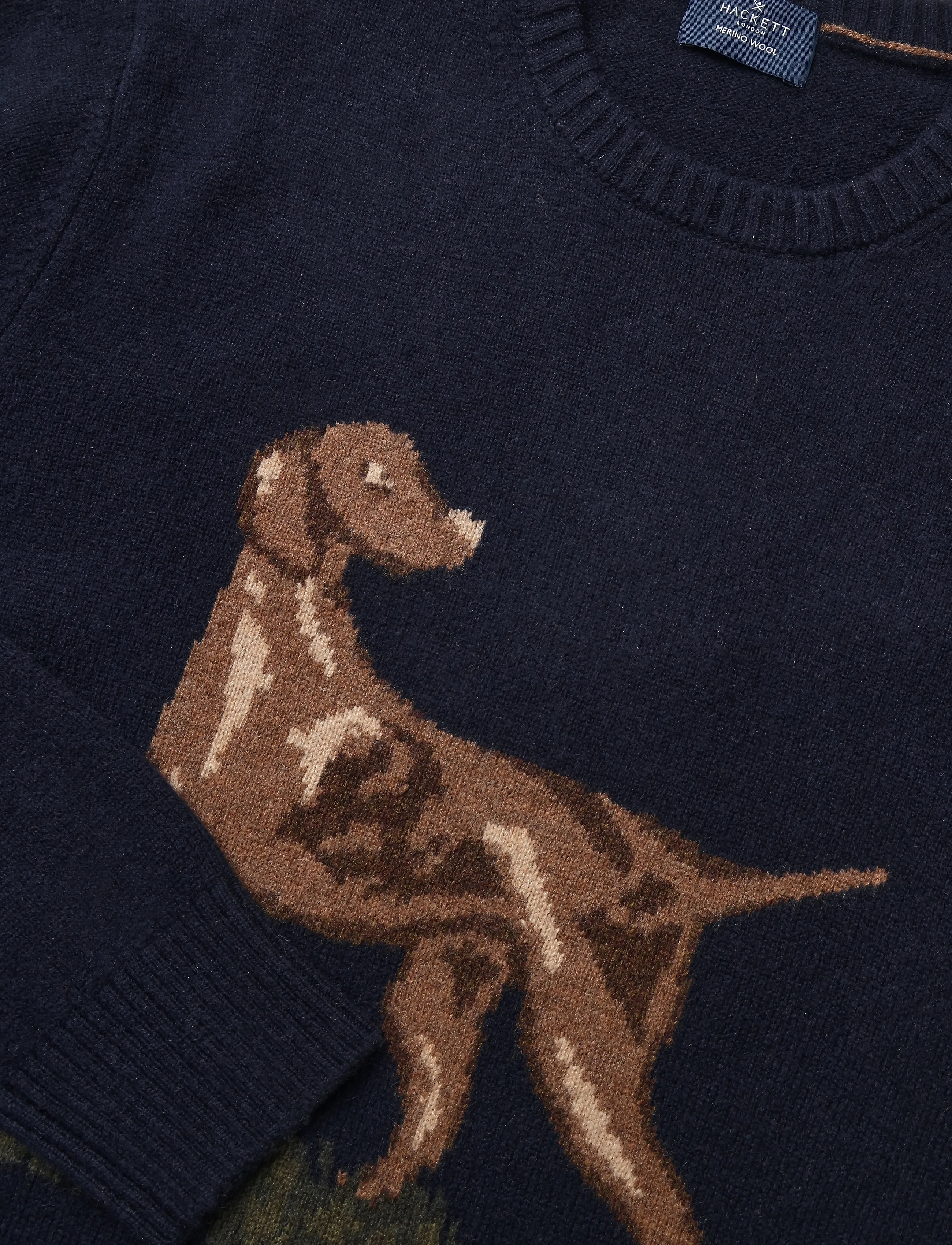 Hackett London - HIGHLAND HOUND CREW - Ümara kaelusega - old navy - 2