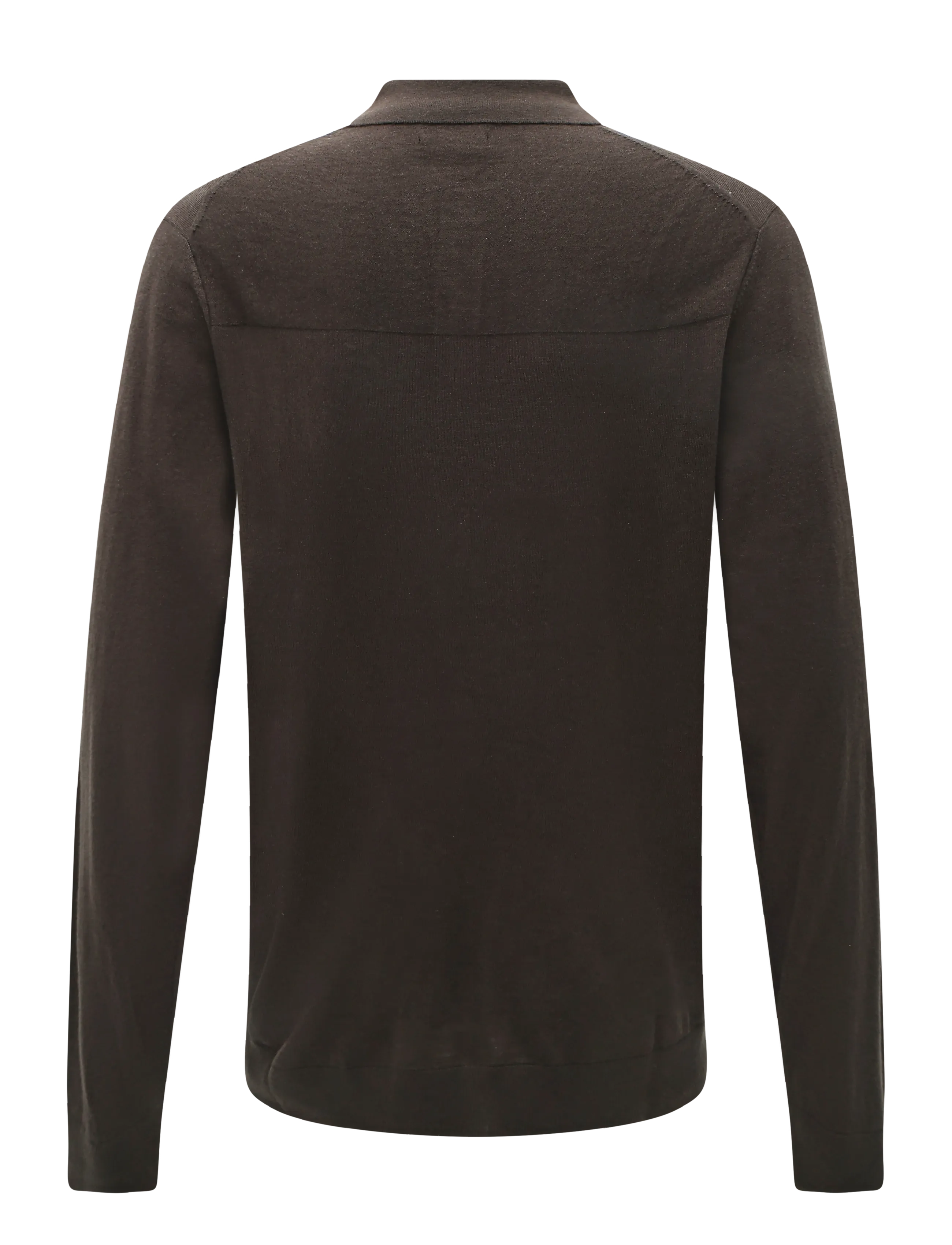 Hackett London - MERINO SILK LS POLO - langärmelige strick-polohemden - vintage green - 1