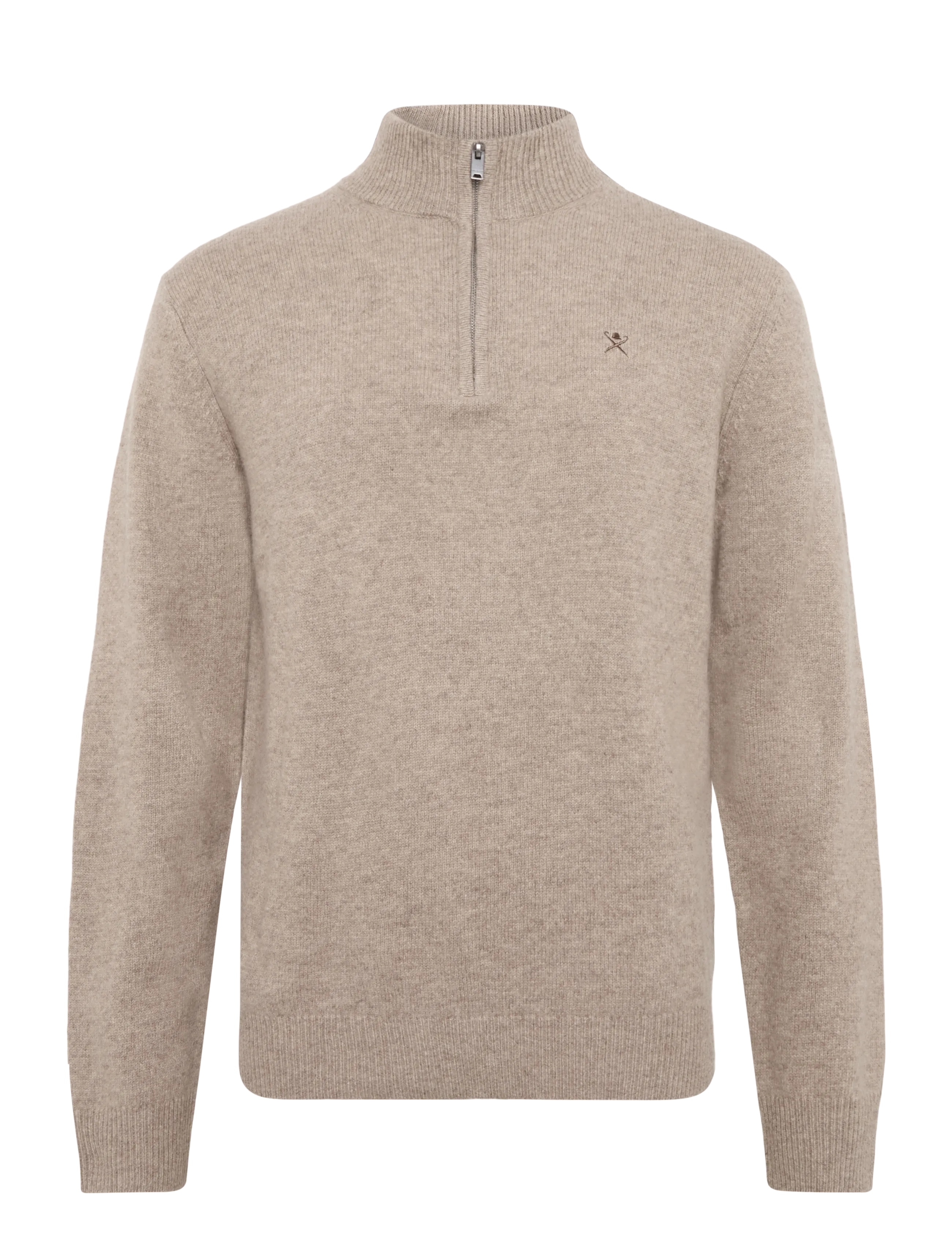 Hackett London LAMBSWOOL HZIP - Knitwear - CREAM WHITE / cream