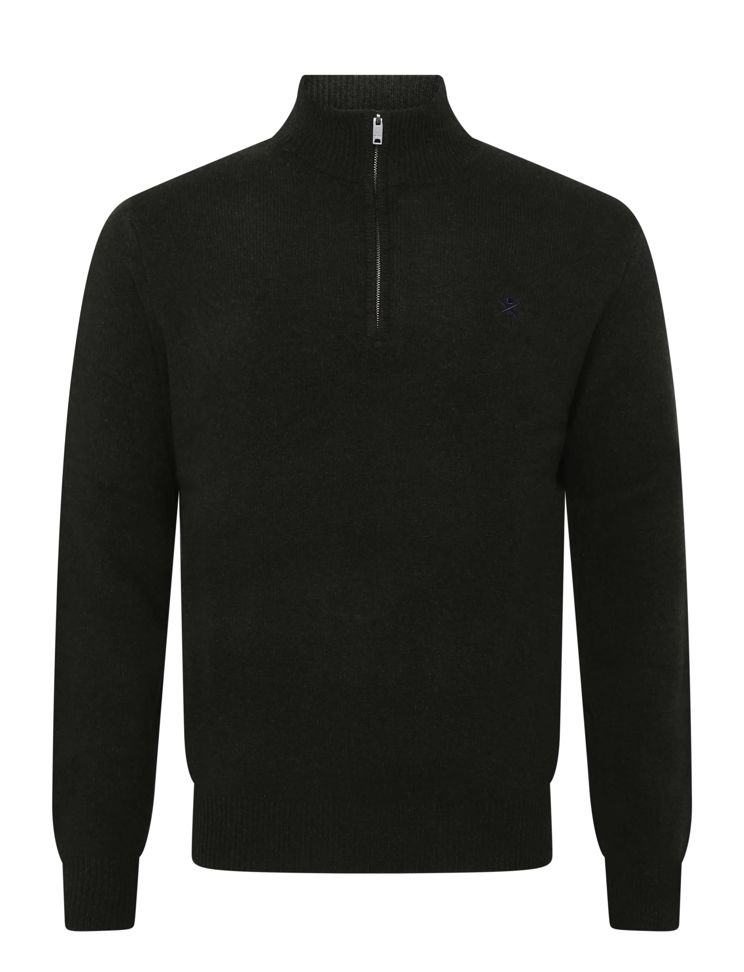 Hackett London LAMBSWOOL HZIP - Riided - HUNTER GREEN / green