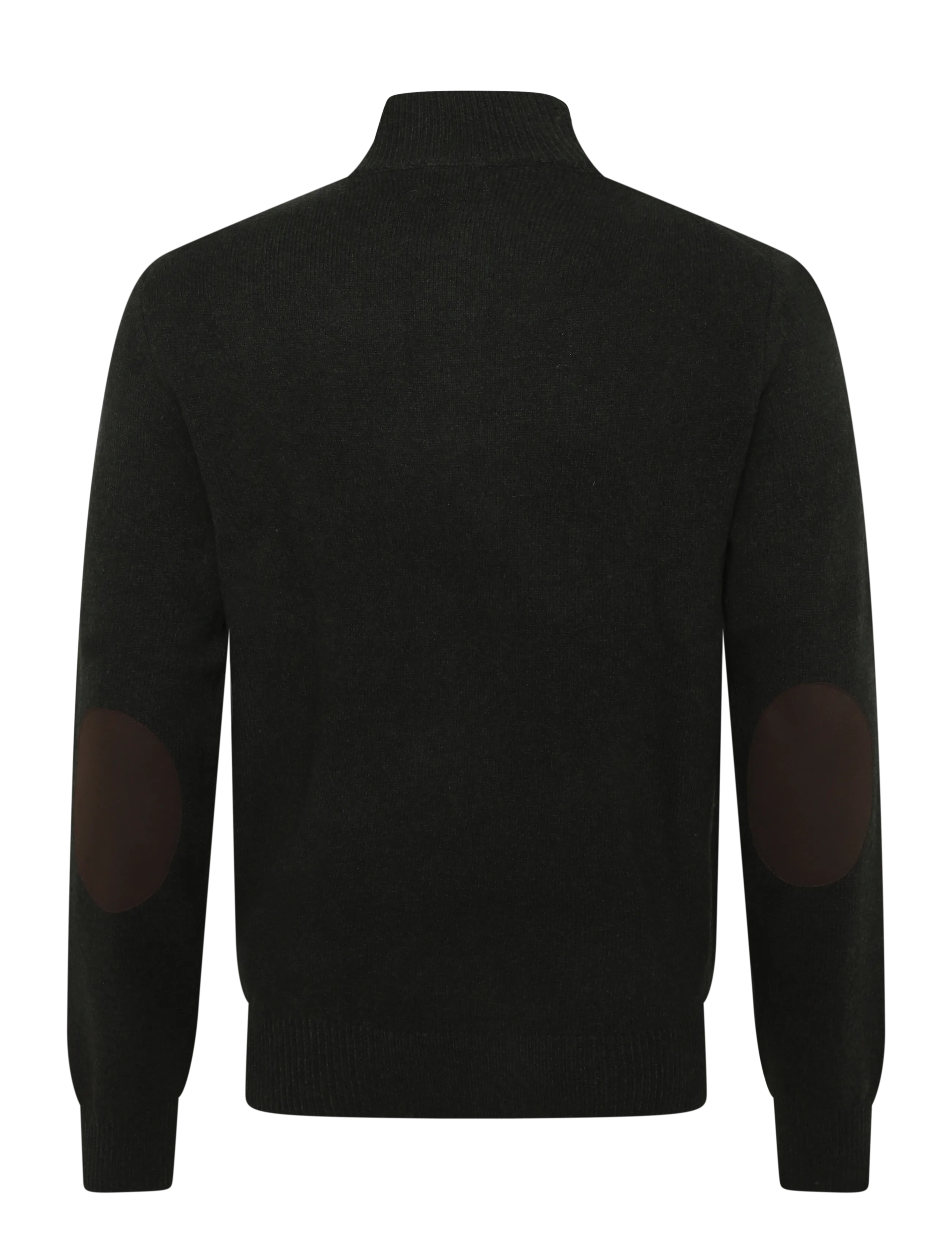 Hackett London - LAMBSWOOL HZIP - poolpika lukuga džemprid - hunter green - 1