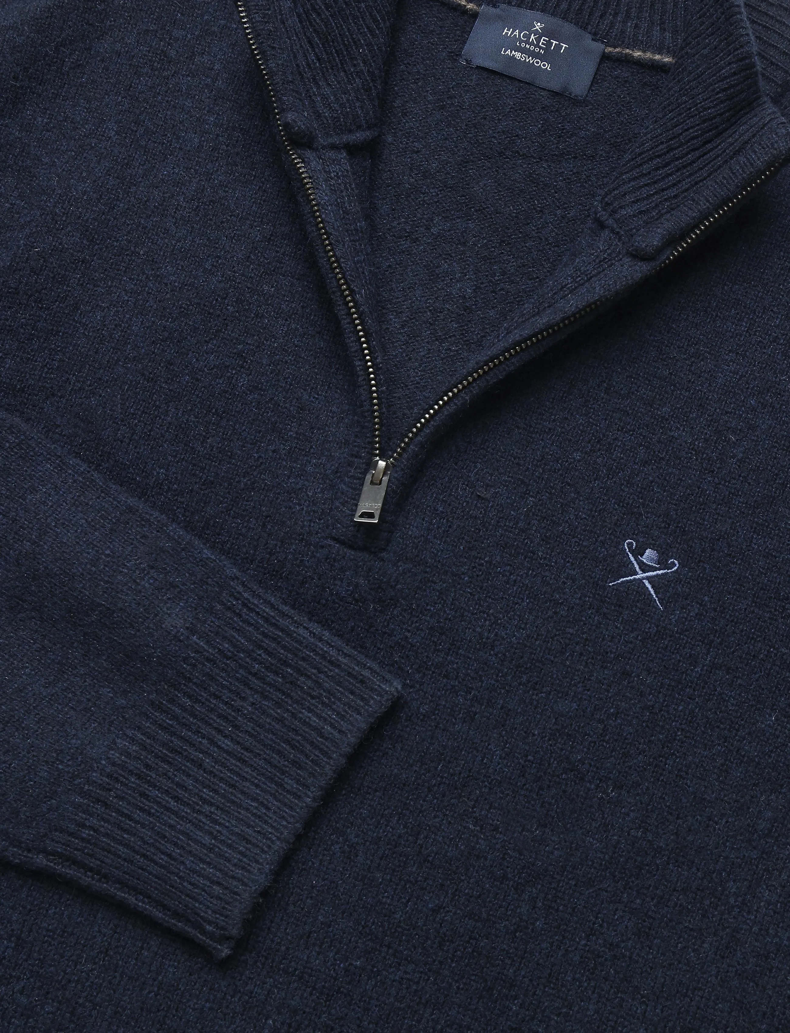 Hackett London - LAMBSWOOL HZIP - poolpika lukuga džemprid - old navy - 2