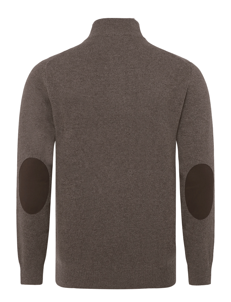 Hackett London - LAMBSWOOL HZIP - half zip jumpers - putty beige - 1