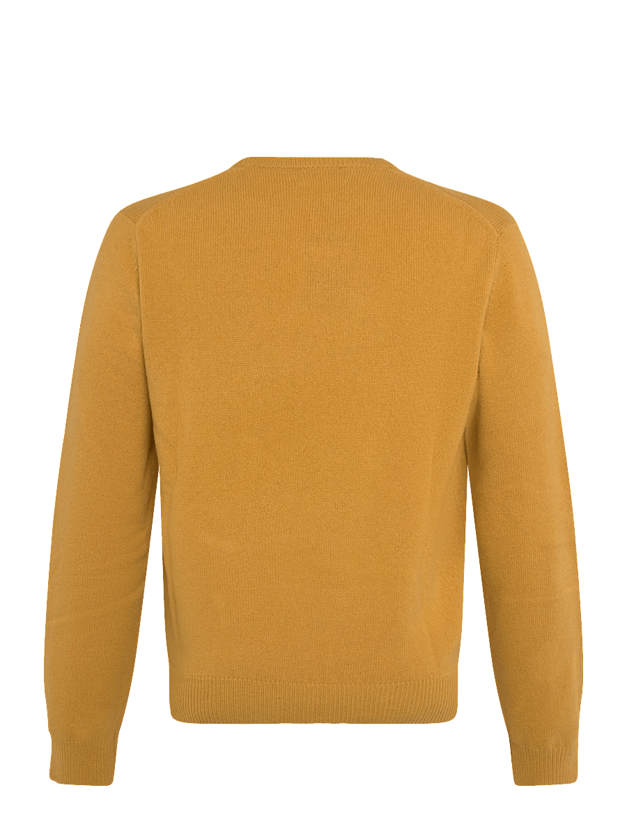 Hackett London - LAMBSWOOL CREW - rundhalsad - amber yellow - 1