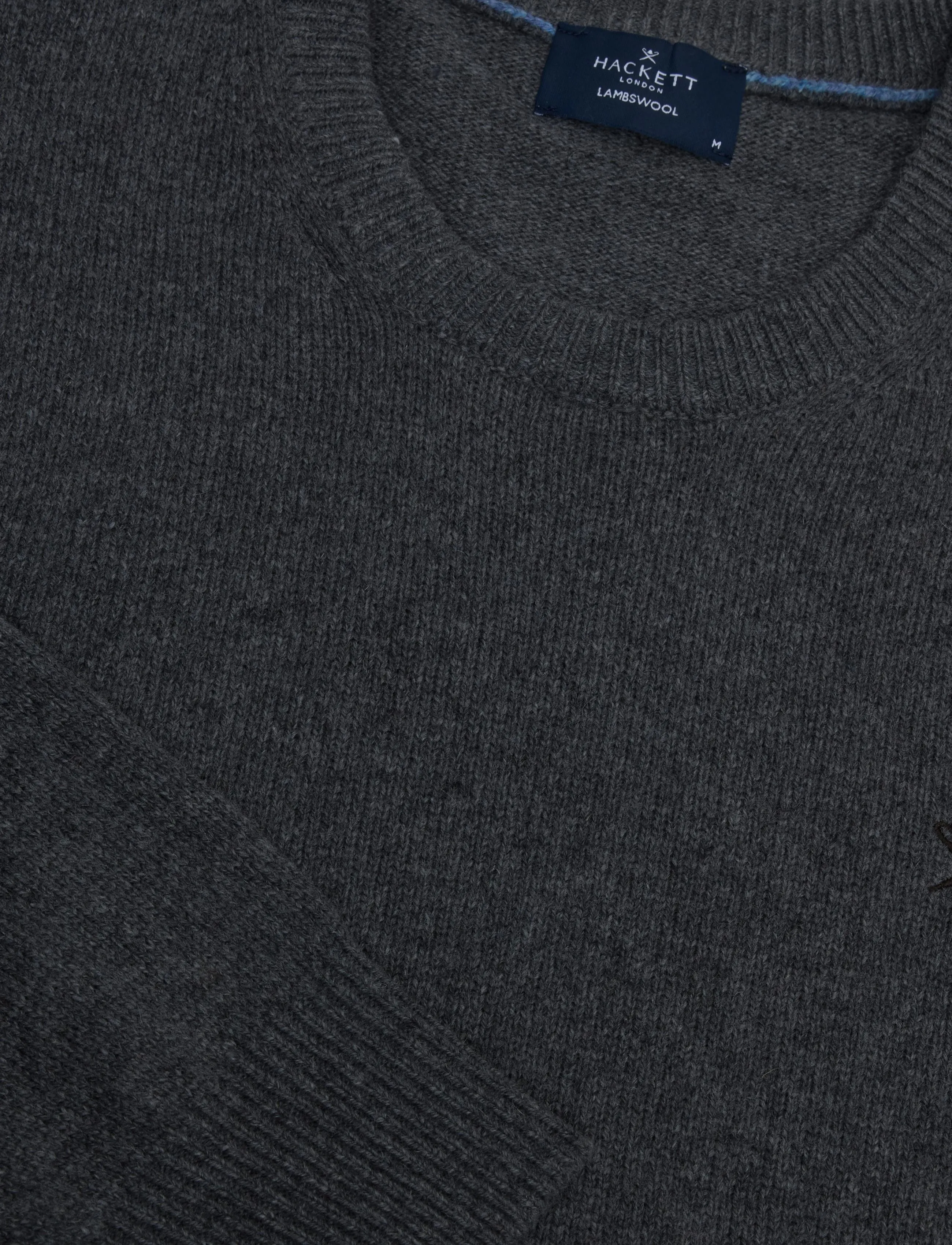 Hackett London - LAMBSWOOL CREW - Ümara kaelusega - college grey - 2