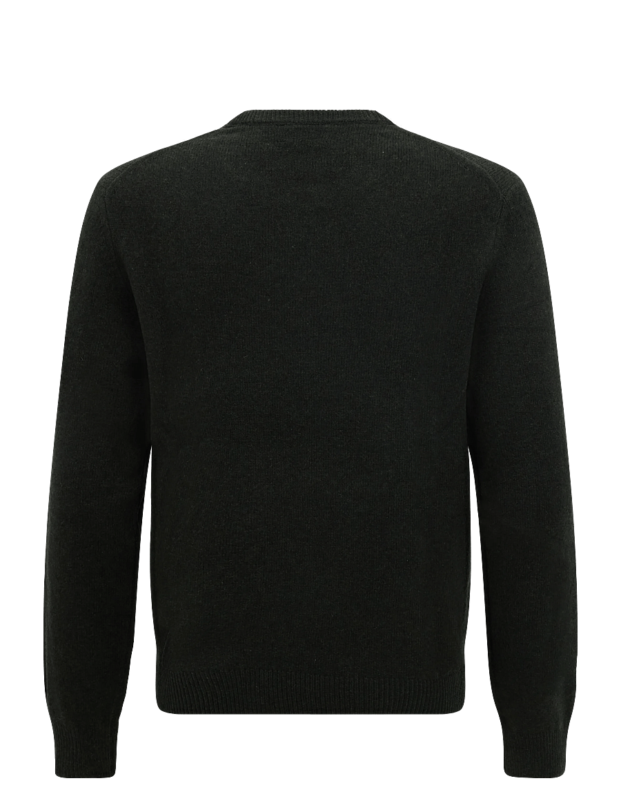 Hackett London - LAMBSWOOL CREW - Ümara kaelusega - hunter green - 1