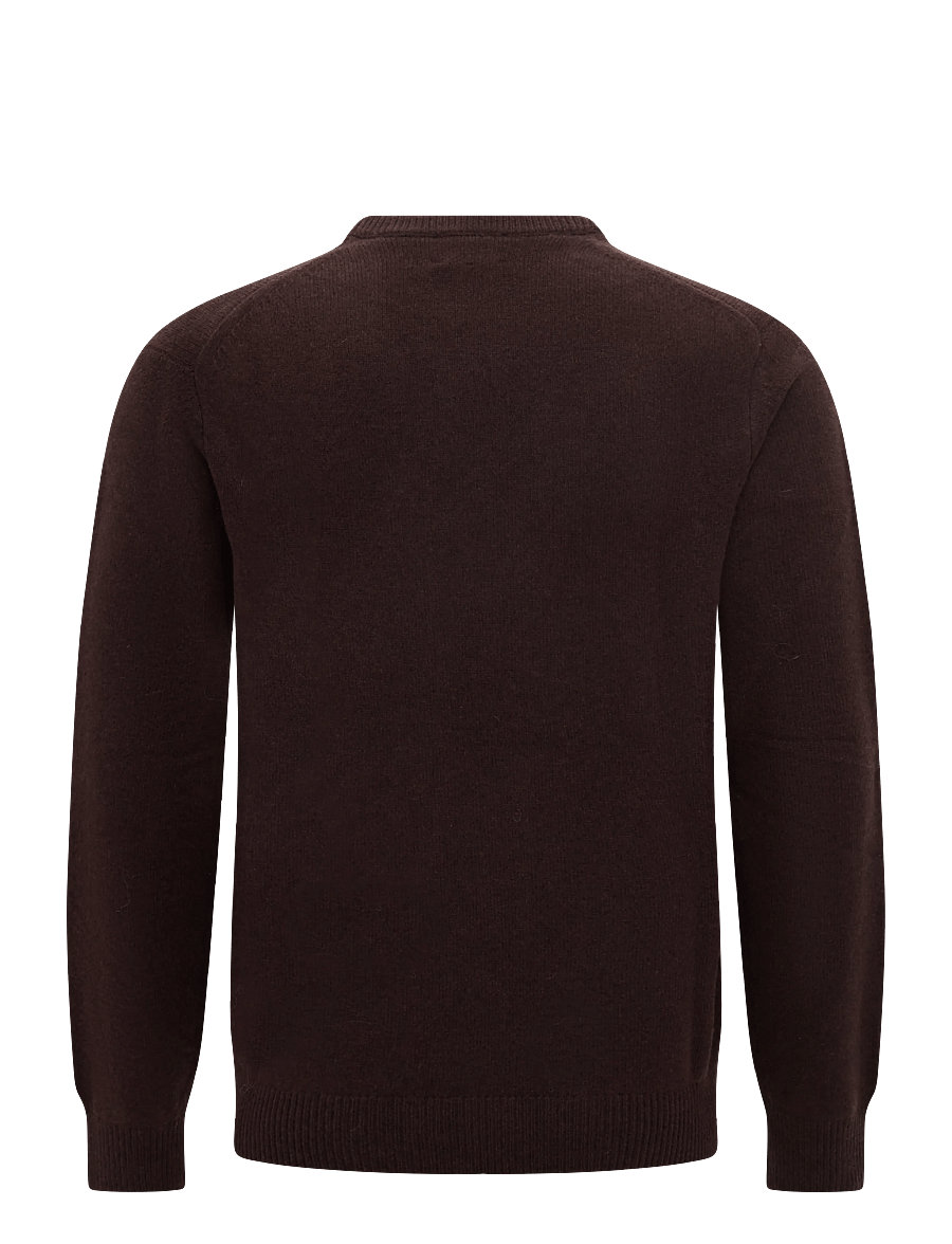 Hackett London - LAMBSWOOL V NECK - v-ringat - ebony brown - 1