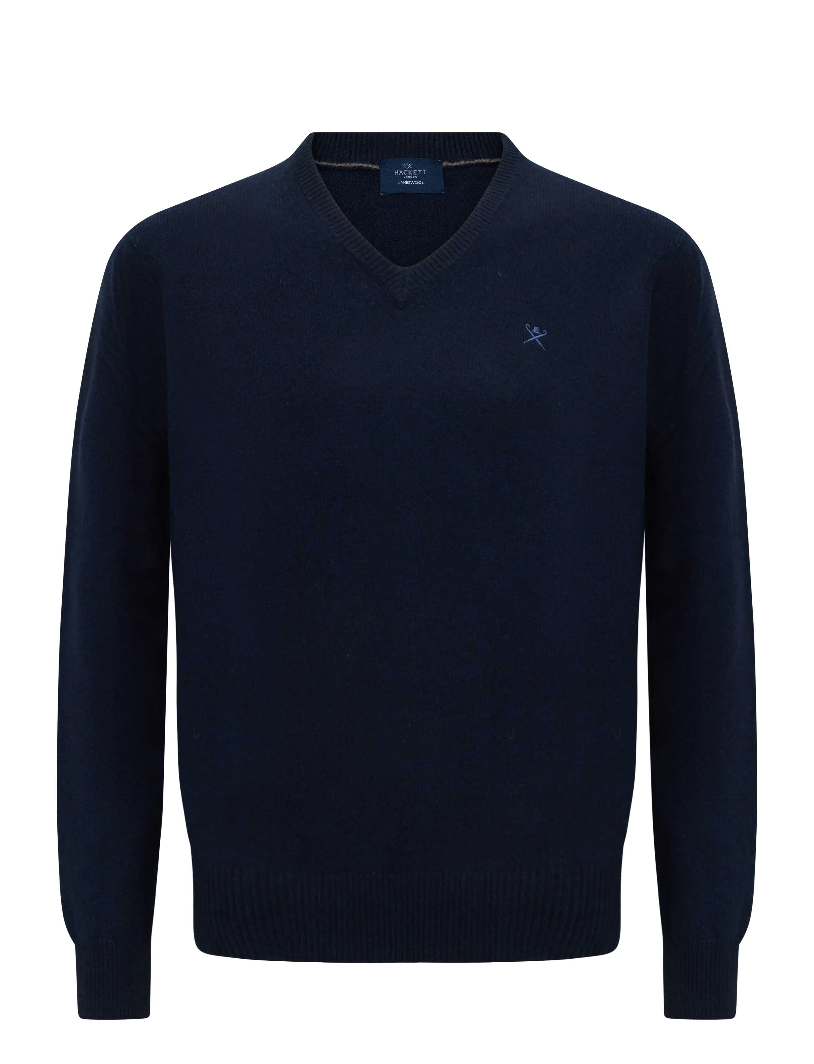 Hackett London LAMBSWOOL V NECK - Riided - OLD NAVY / navy