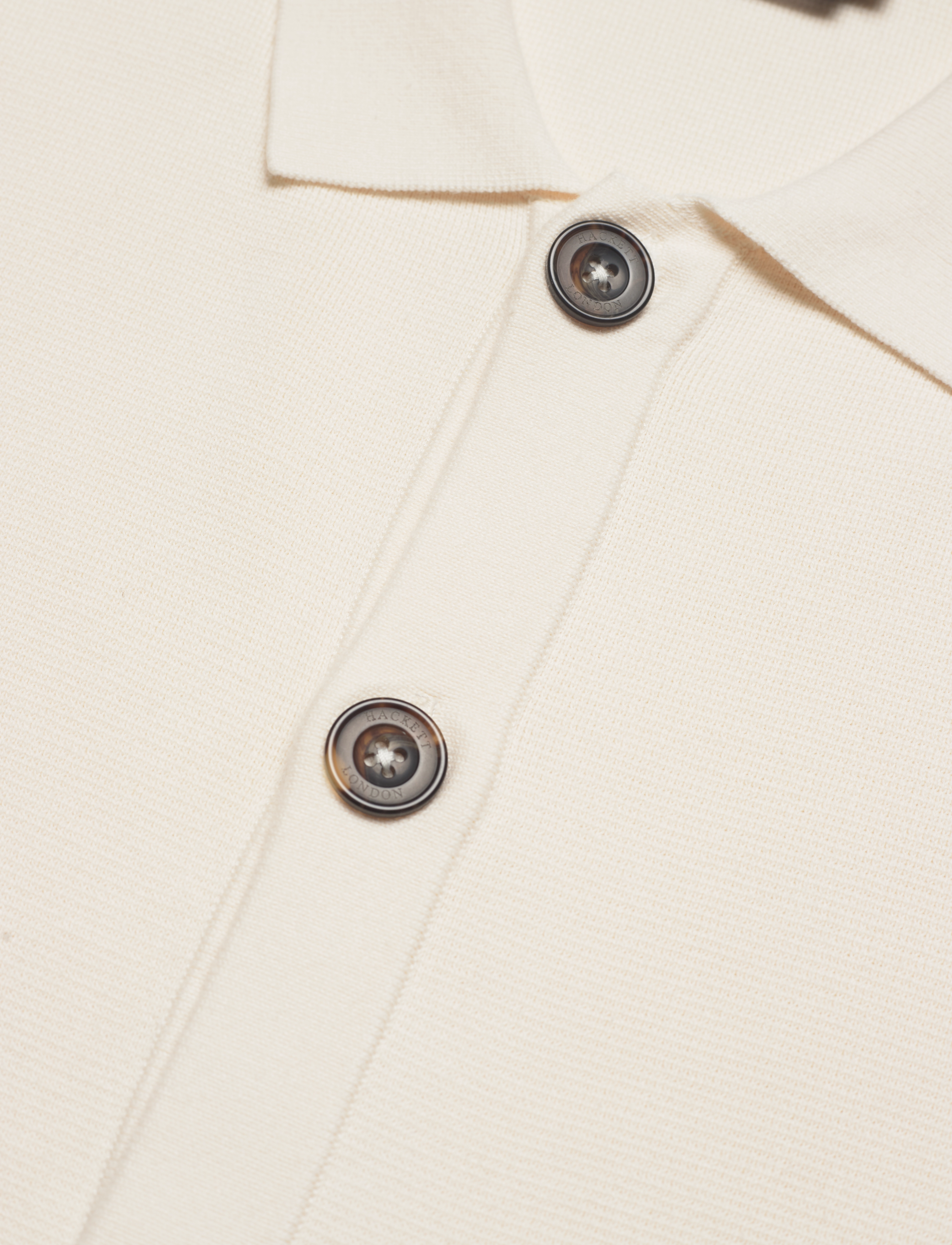 Hackett London - KNITTED OVERSHIRT - ecru - 2