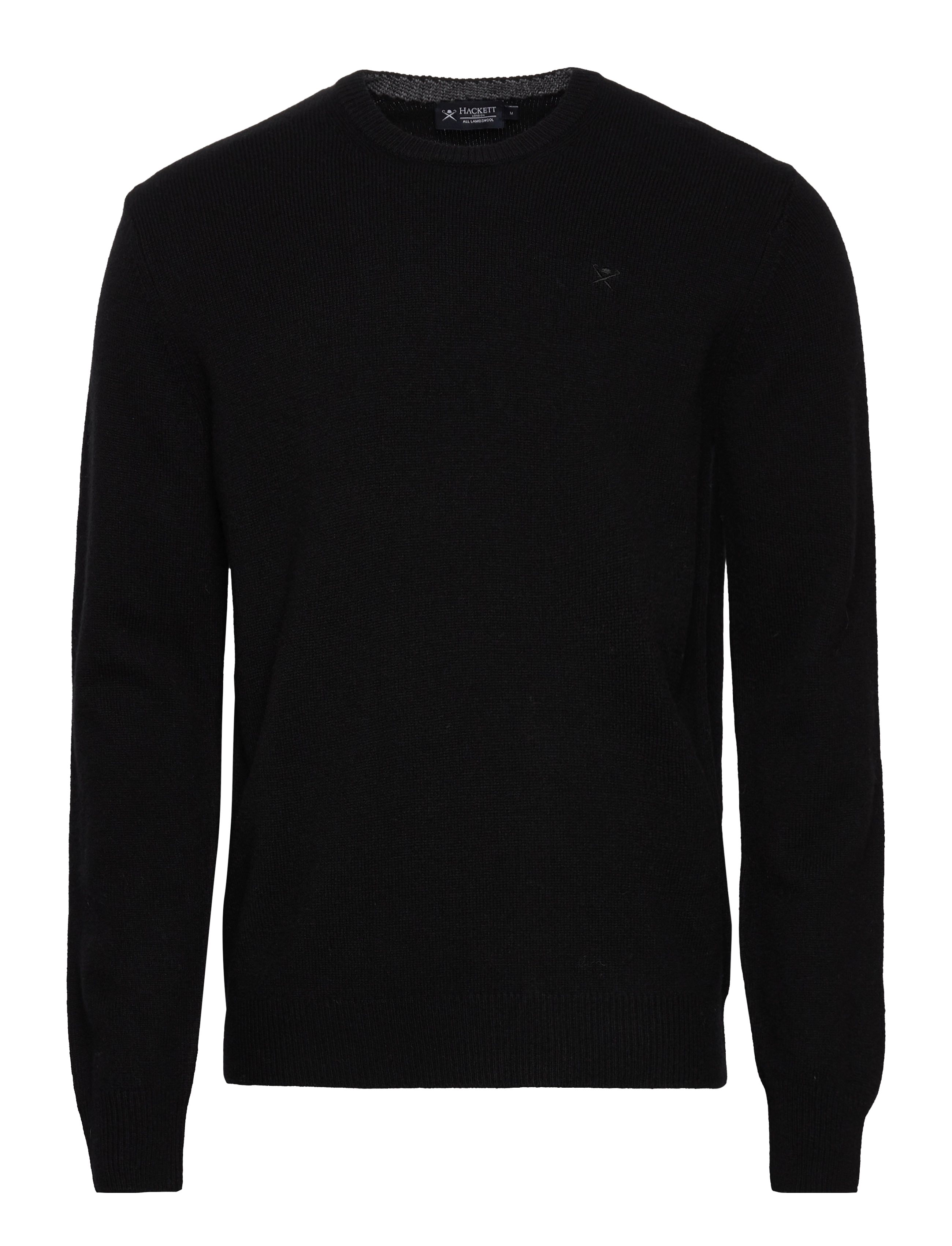 LAMBSWOOL CREW - BLACK