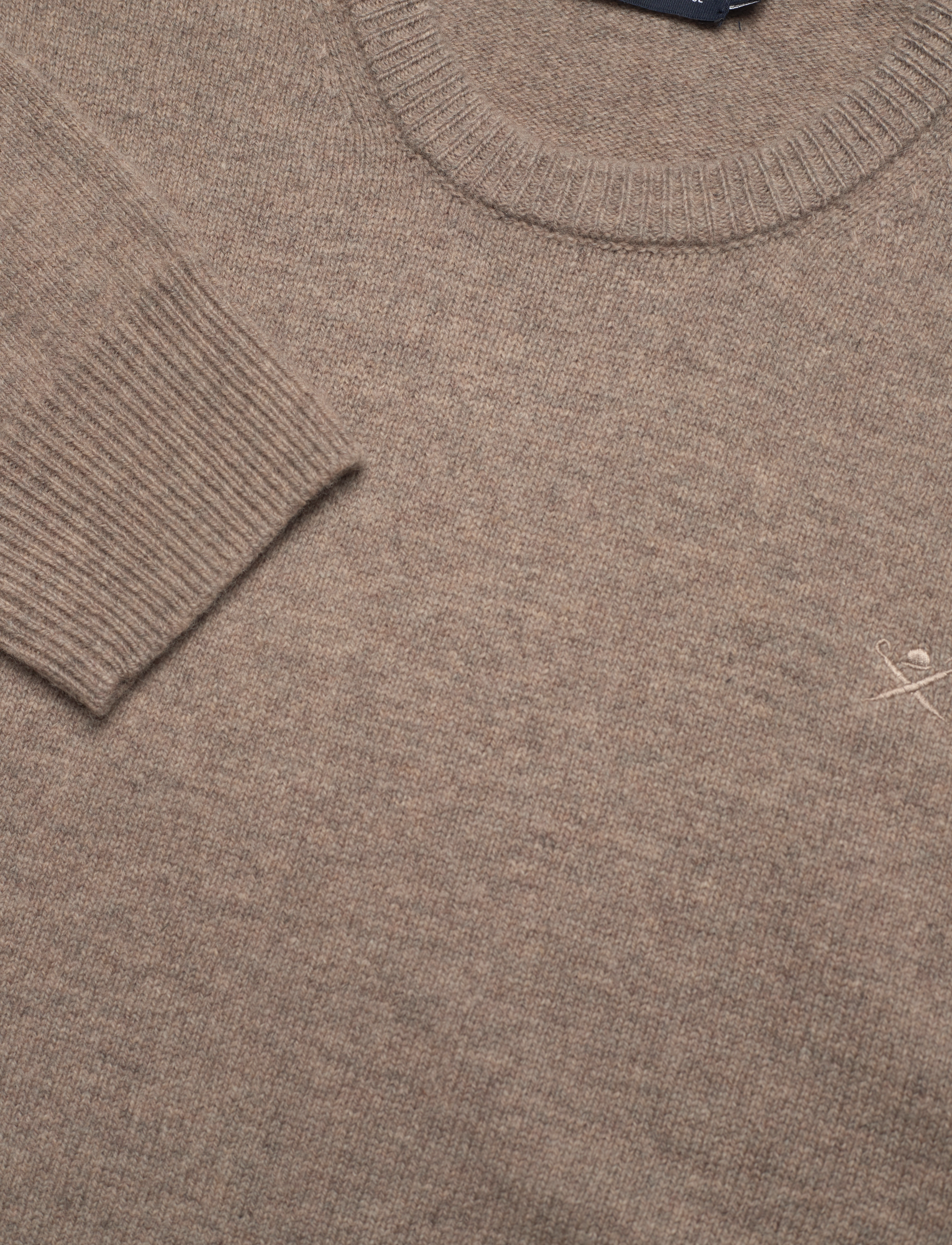 Hackett London - LAMBSWOOL CREW - desert taupe - 2