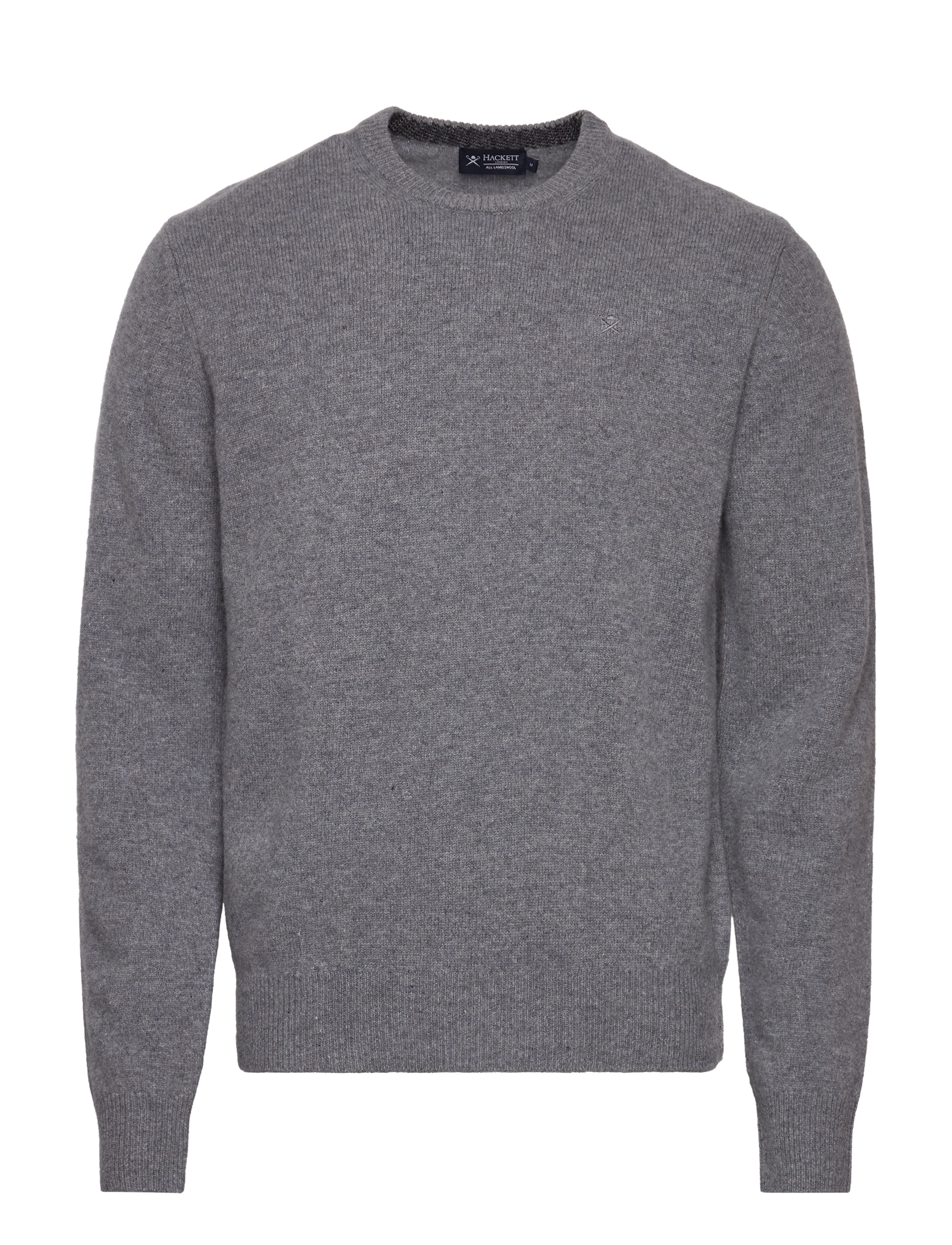 LAMBSWOOL CREW - GREY MARL