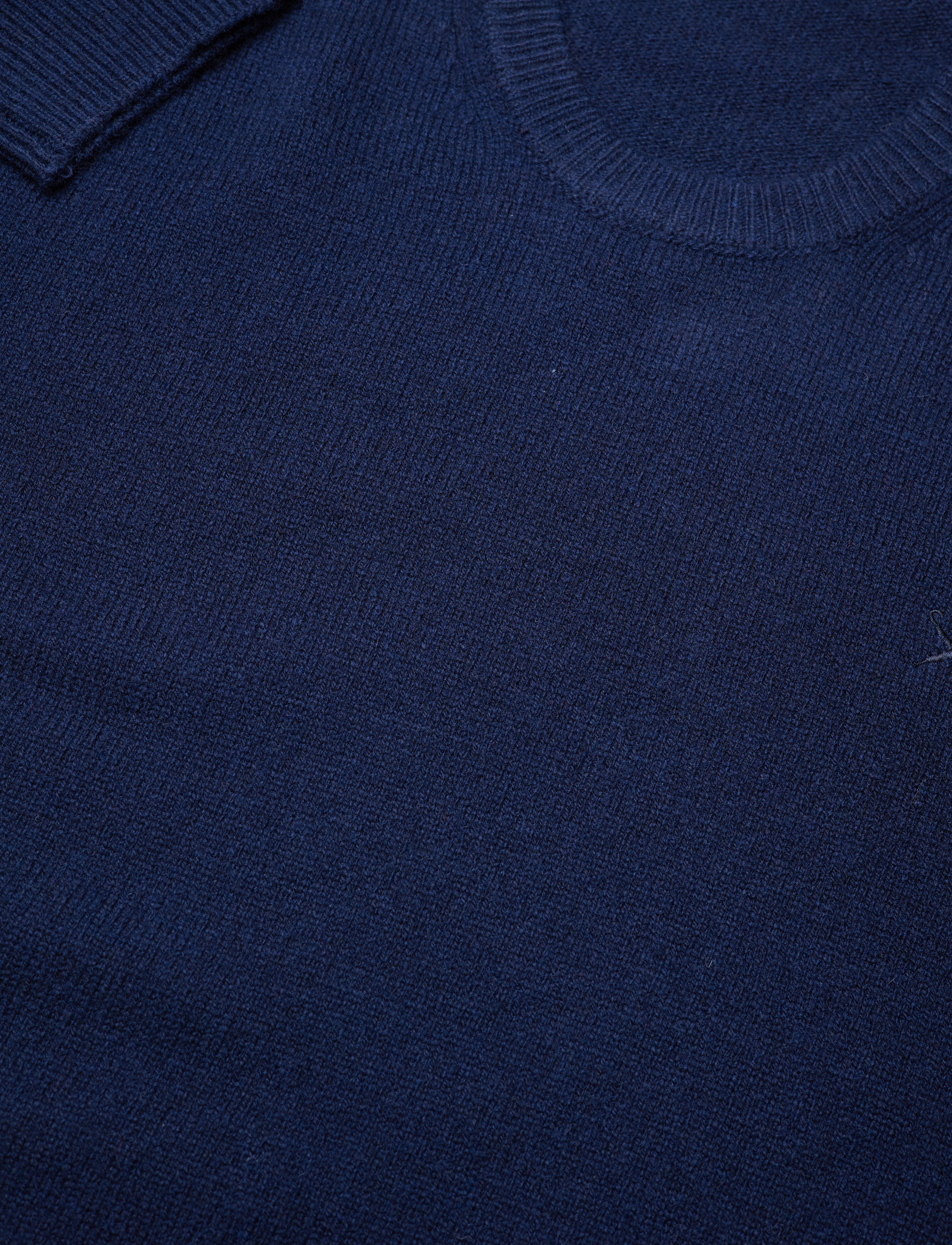 Hackett London - LAMBSWOOL CREW - navy - 3