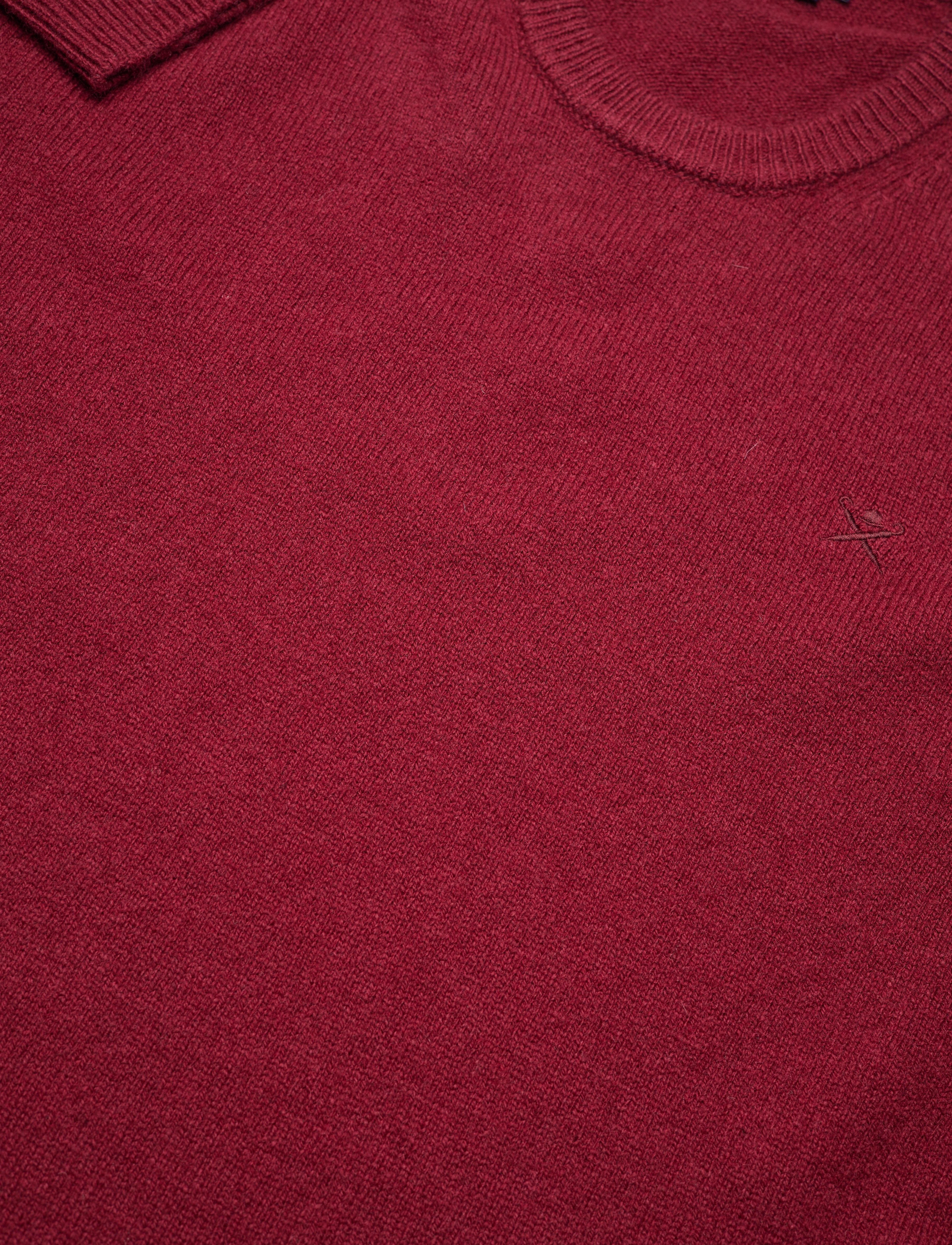 Hackett London - LAMBSWOOL CREW - syrah - 3