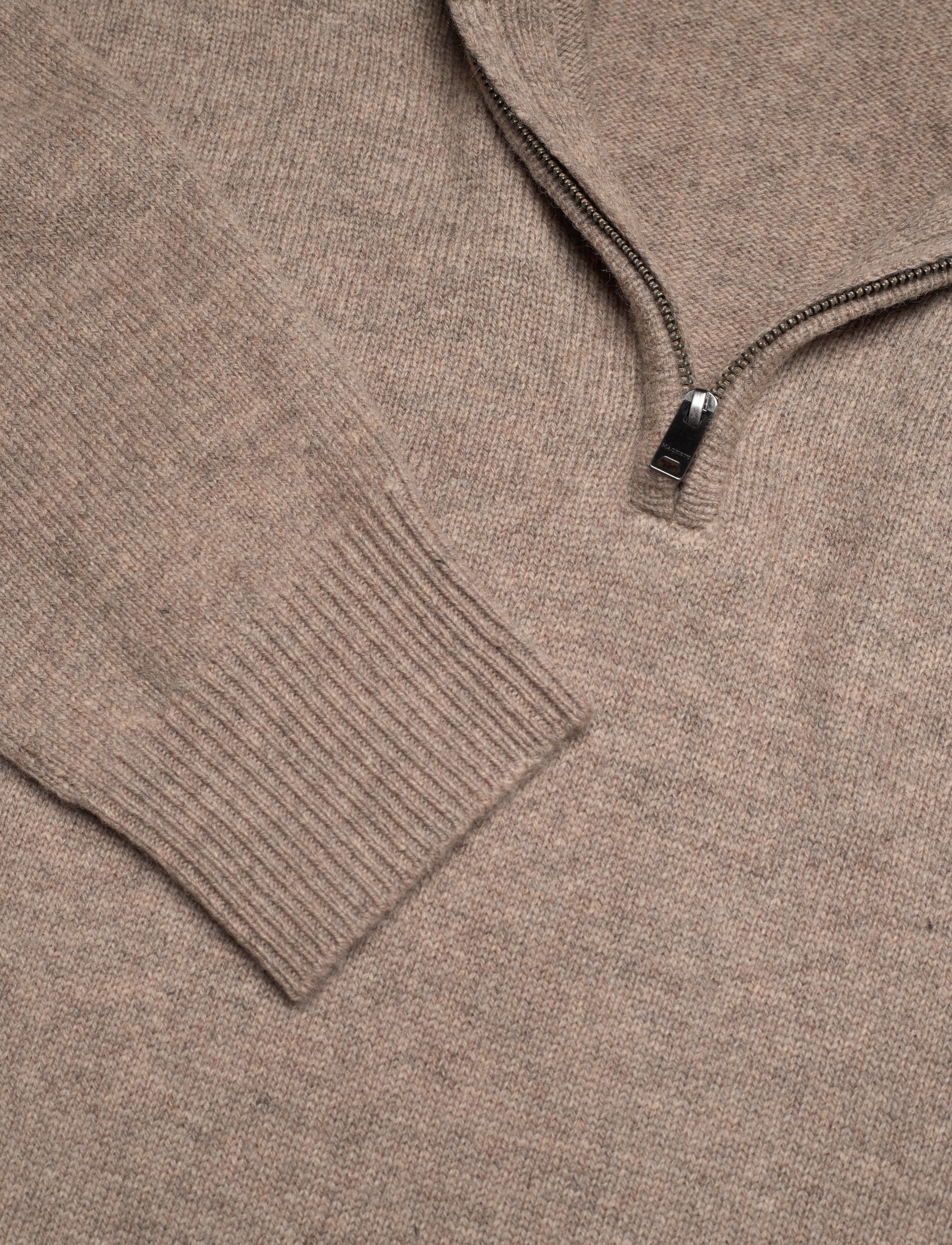 Hackett London - LAMBSWOOL HZIP - desert taupe - 2
