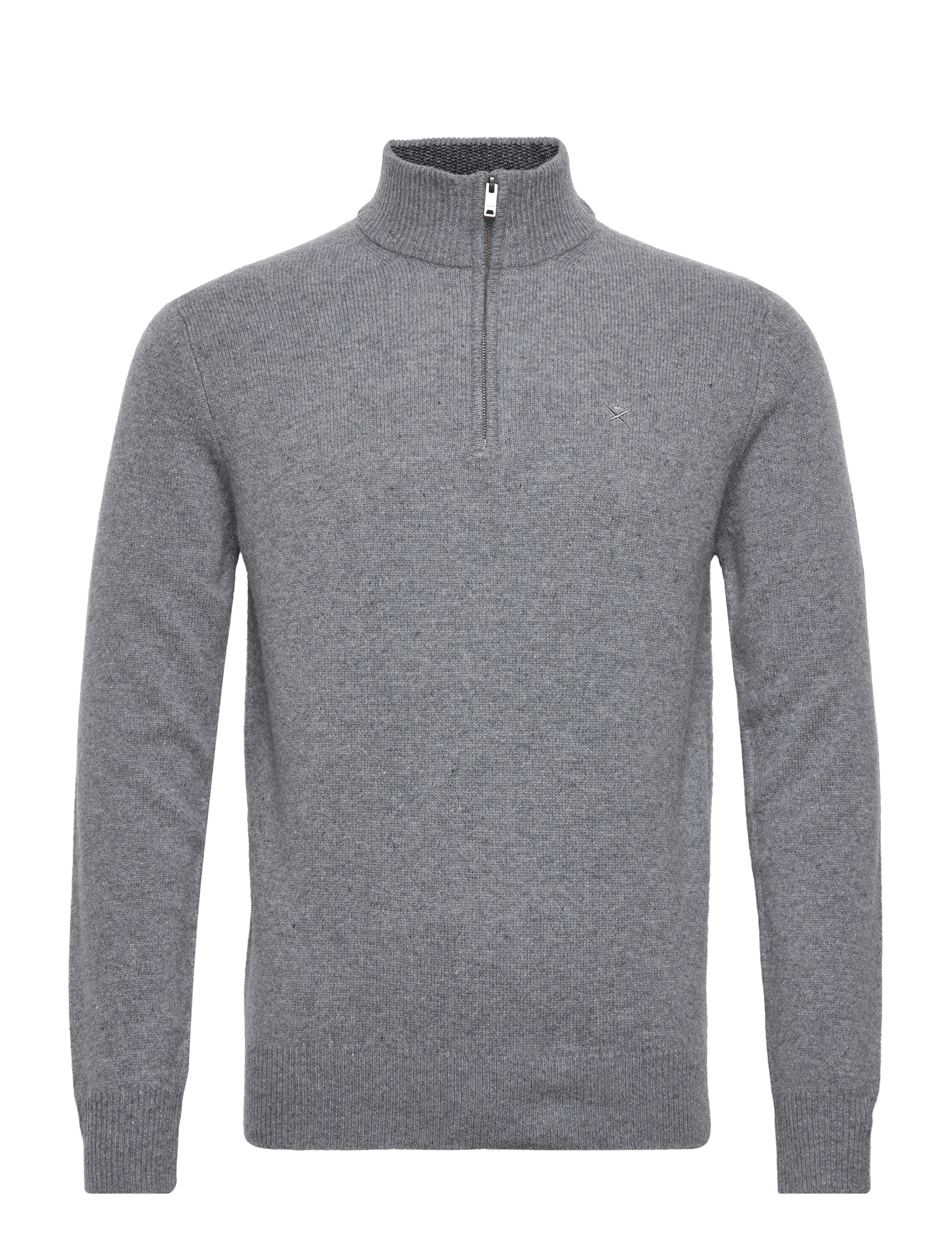 Hackett London - LAMBSWOOL HZIP - grey marl - 0