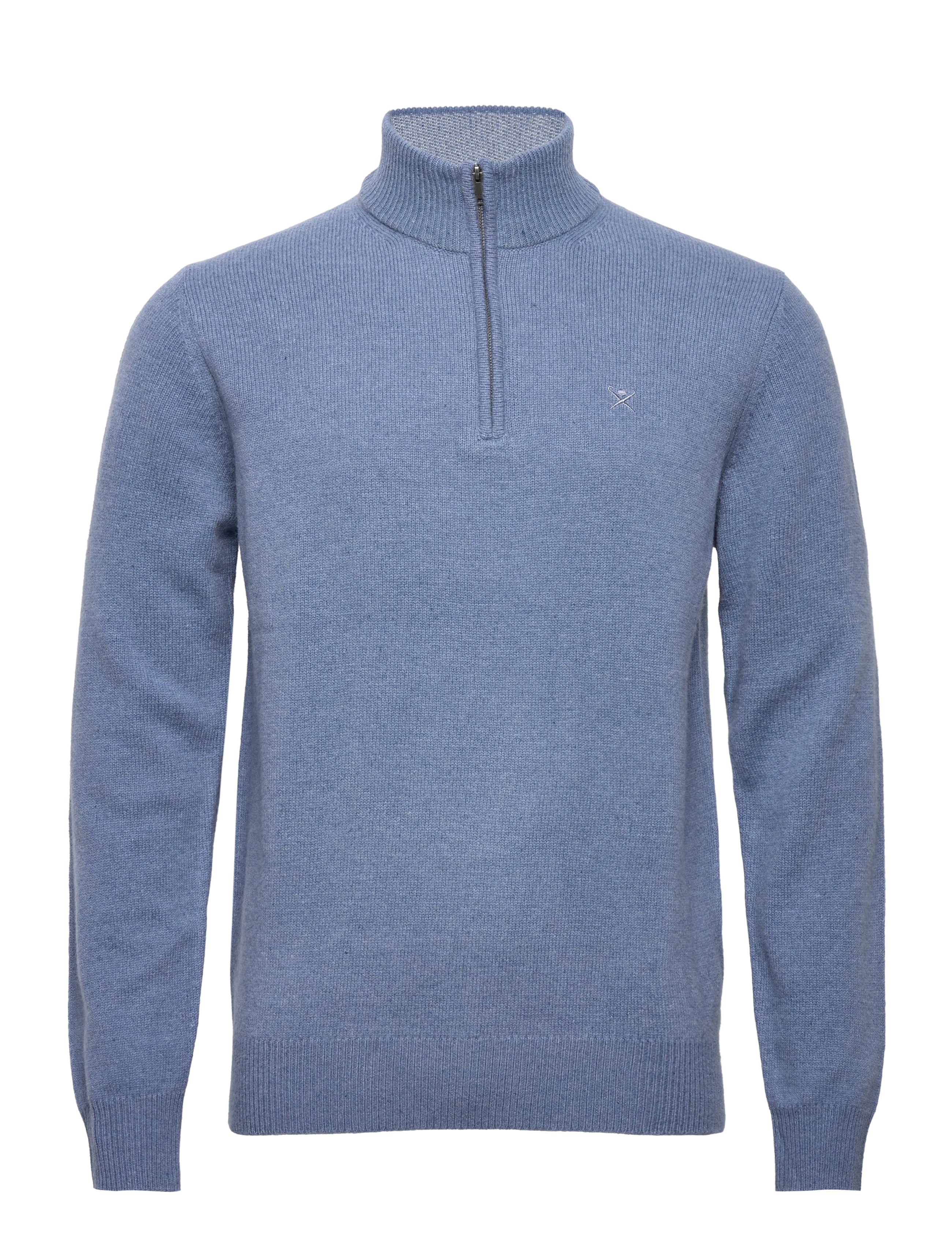 Hackett London - LAMBSWOOL HZIP - horizon blue - 0