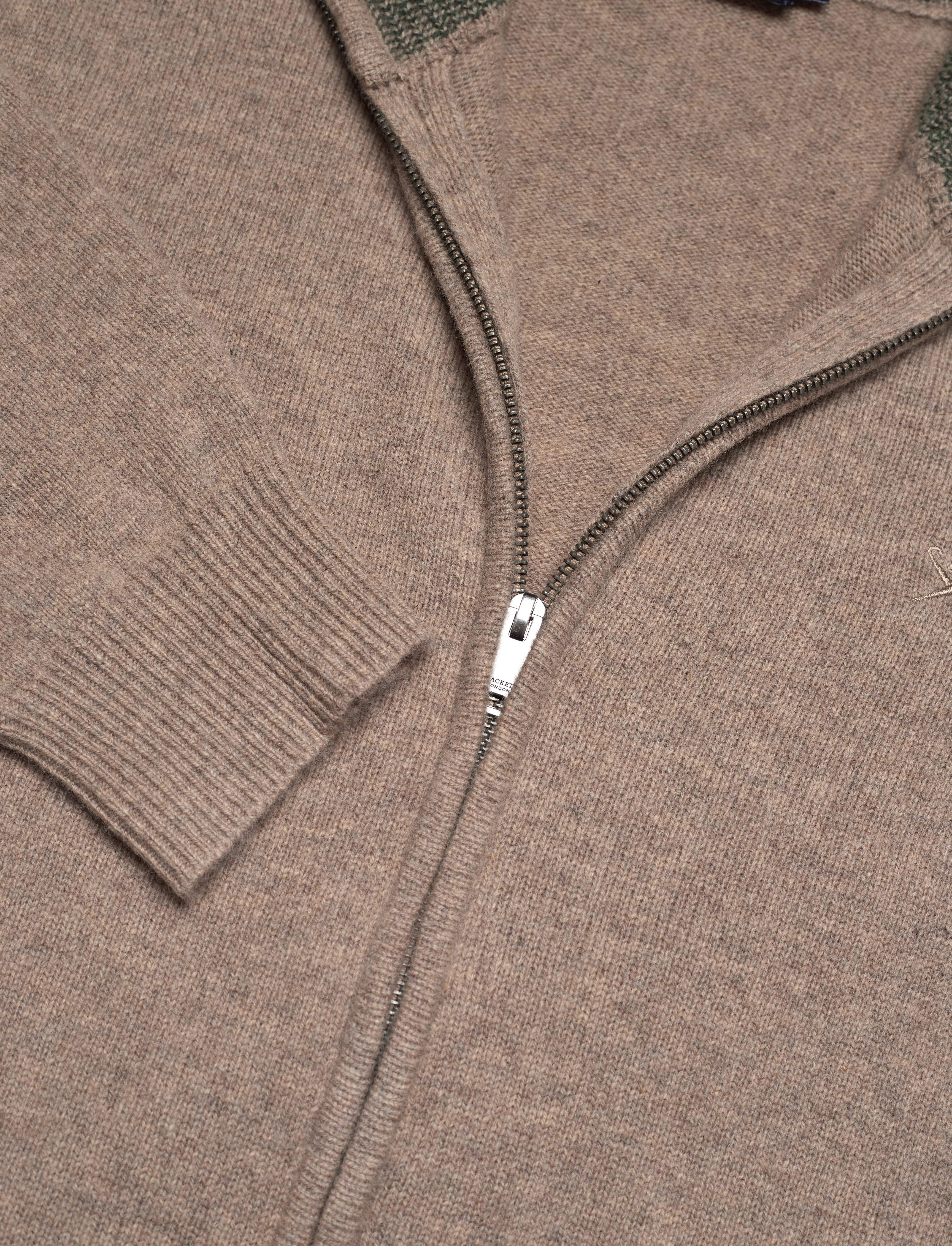 Hackett London - LAMBSWOOL FZIP - desert taupe - 2