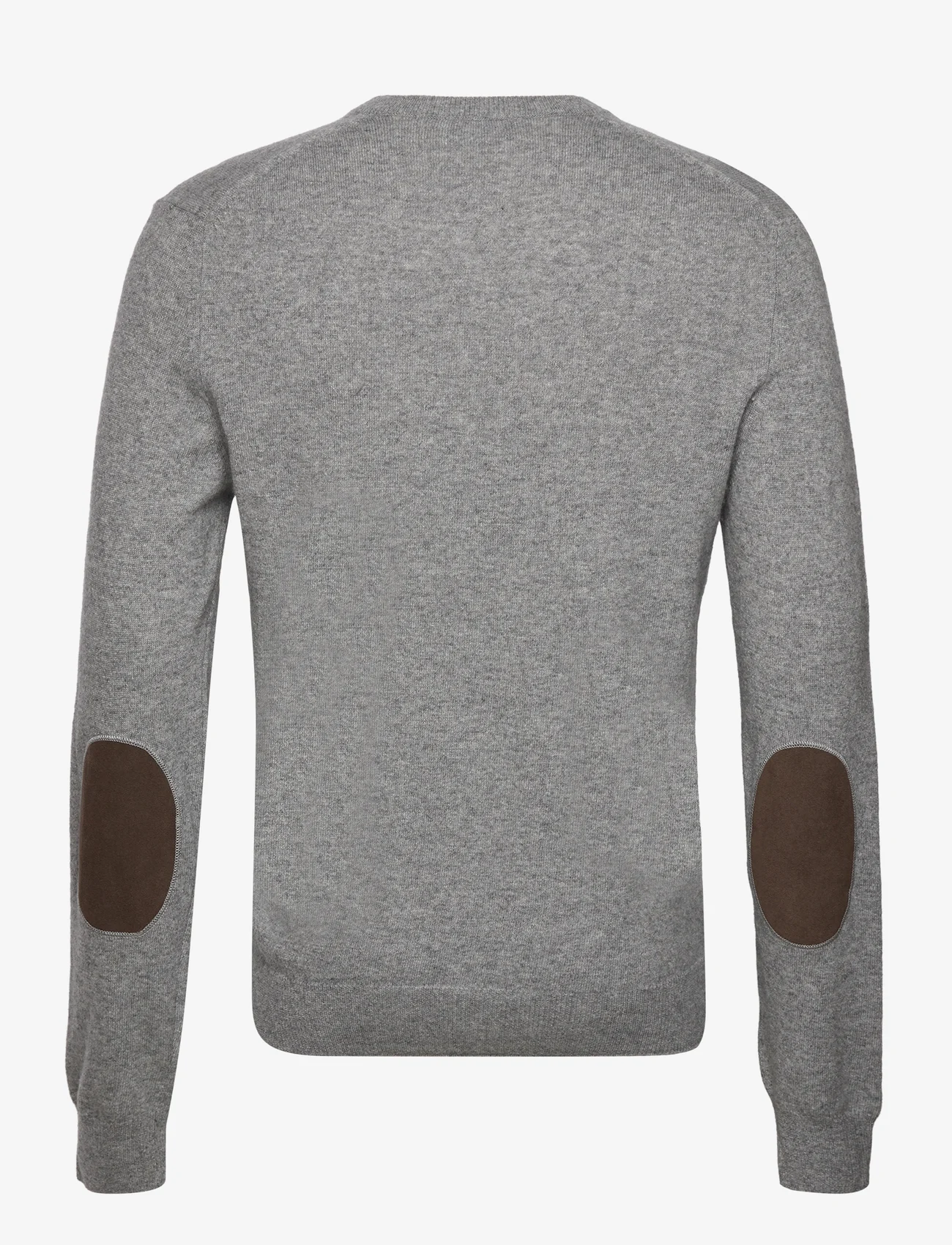 Hackett London - MERINO CASH MIX V NCK - megzti laisvalaikio drabužiai - grey marl - 1