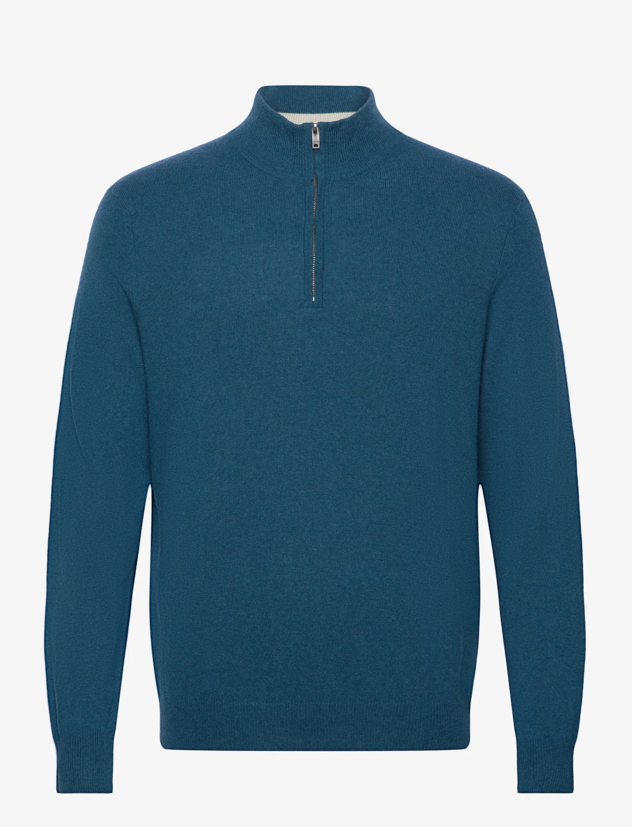 Hackett London - MERINO CASH MIX HZIP - basic knitwear - ensign blue - 0