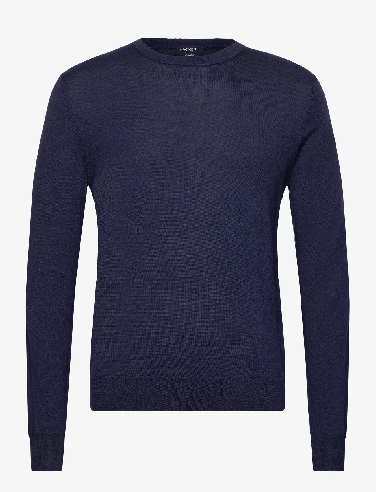 Hackett London - GMD MERINO SILK CREW - knitted round necks - navy blue - 0