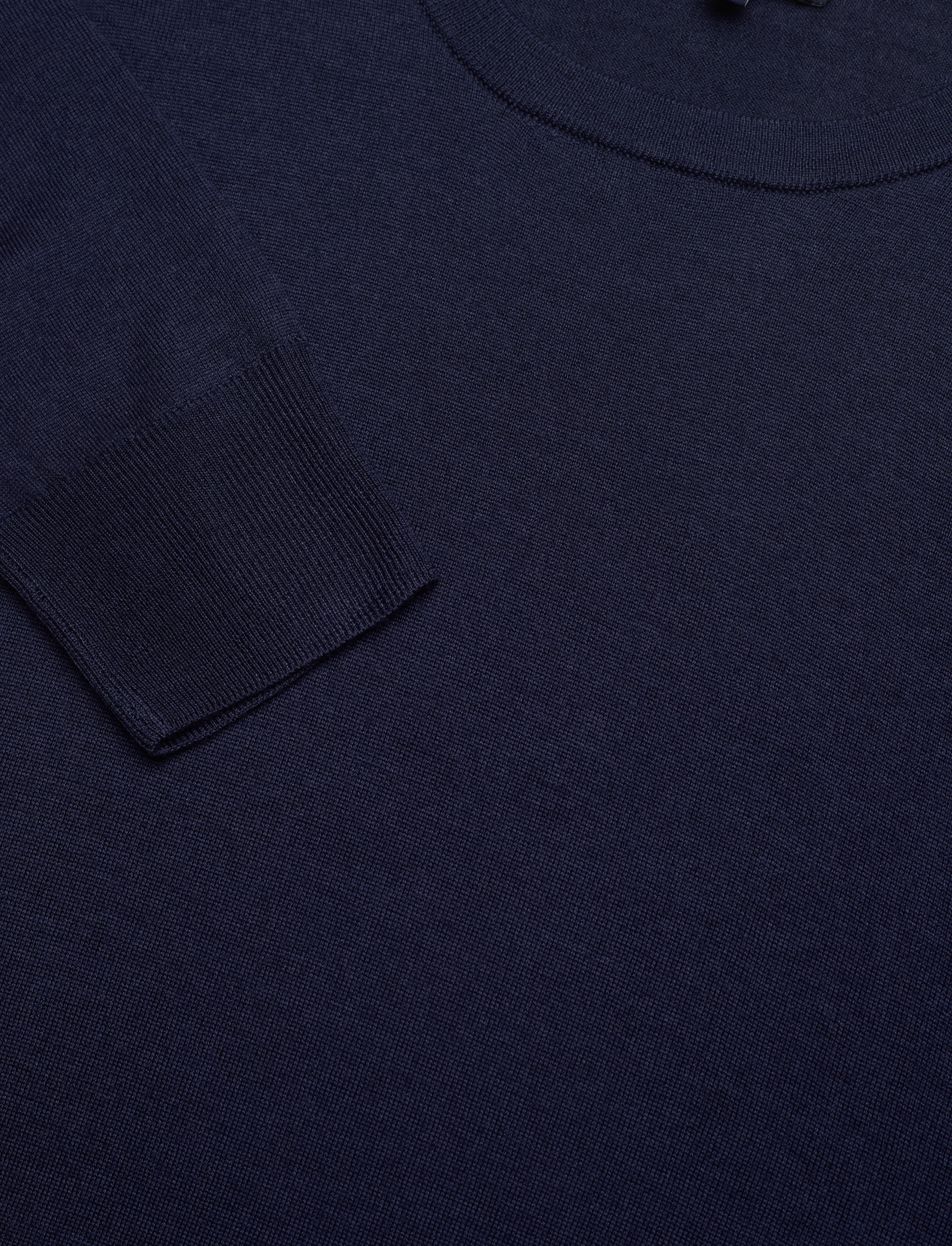 Hackett London - GMD MERINO SILK CREW - navy blue - 2