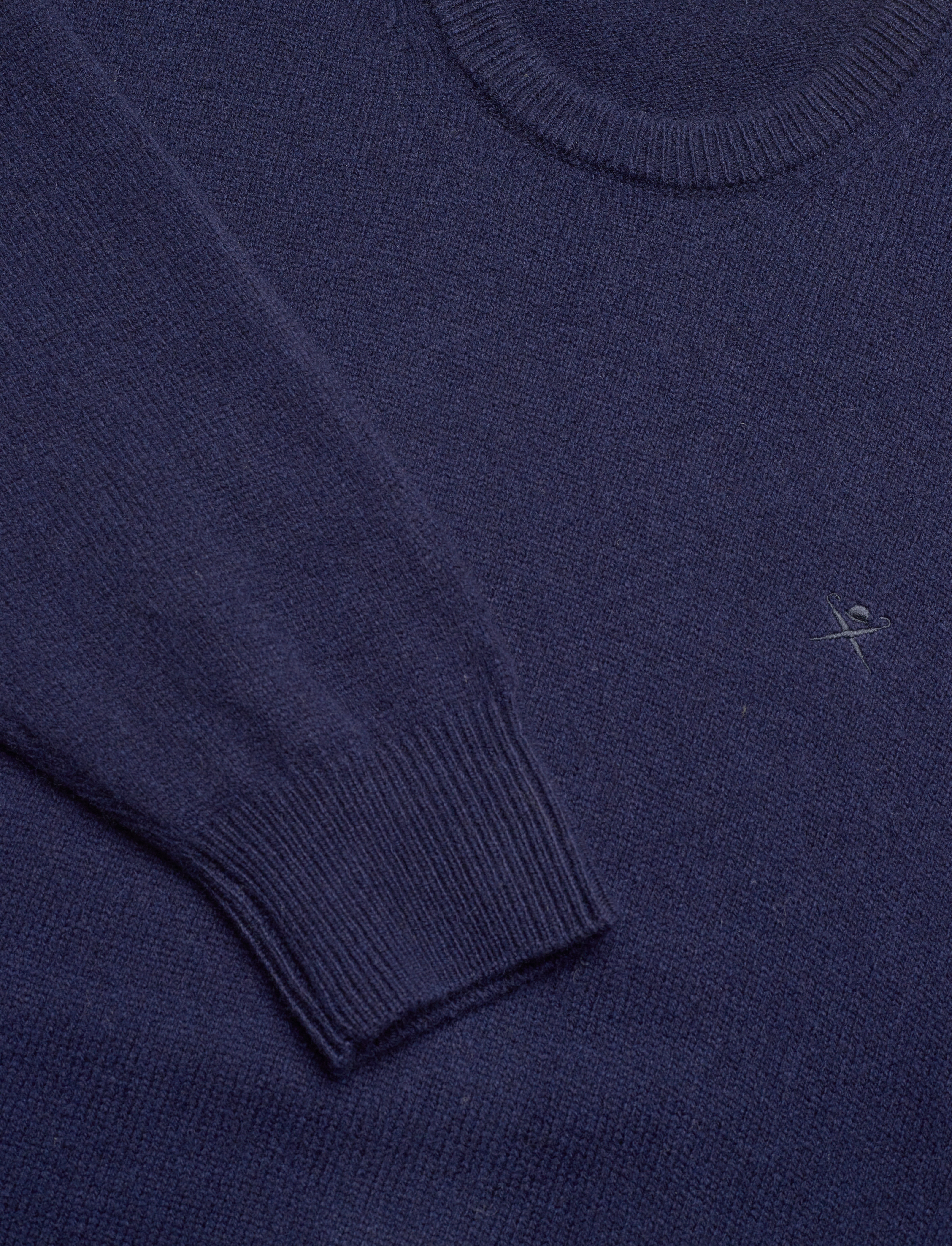 Hackett London - LAMBSWOOL CREW - navy blue - 2