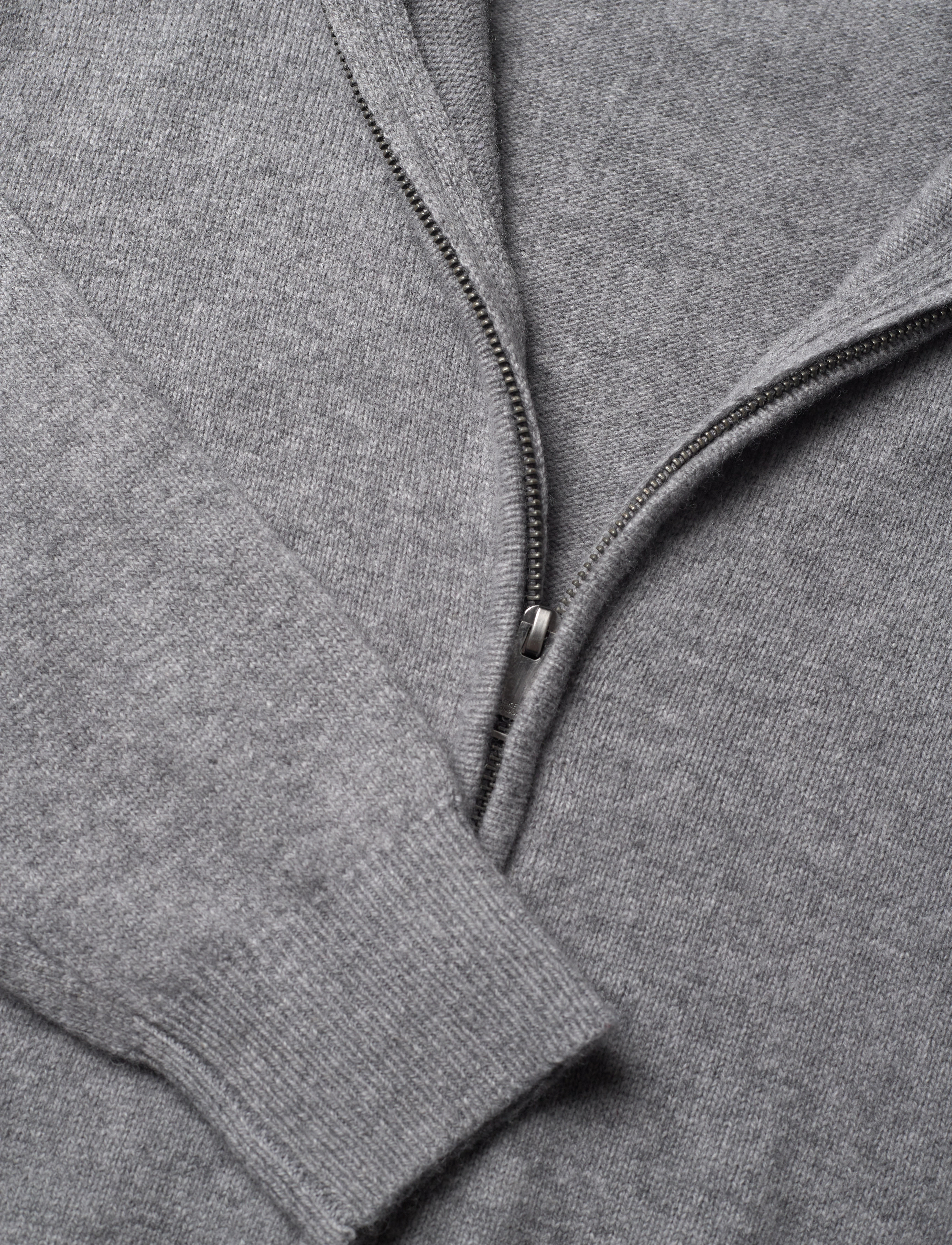 Hackett London - LAMBSWOOL FZIP - ash grey - 2
