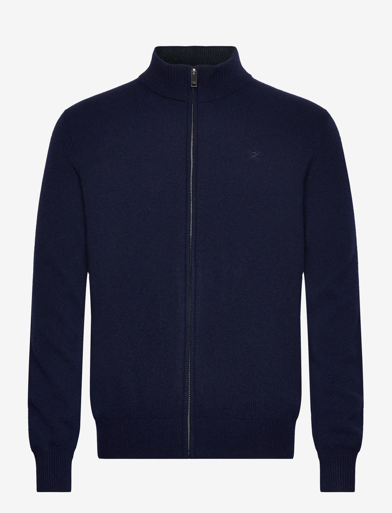 Hackett London - LAMBSWOOL FZIP - navy blue - 0