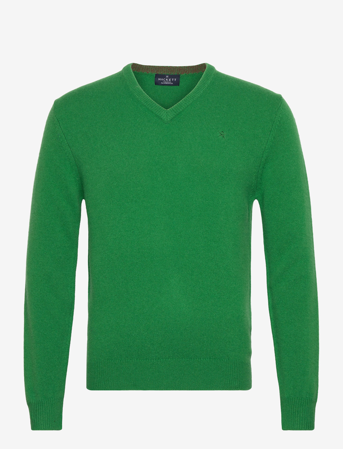 Hackett London - LAMBSWOOL V NECK - clover grn - 0