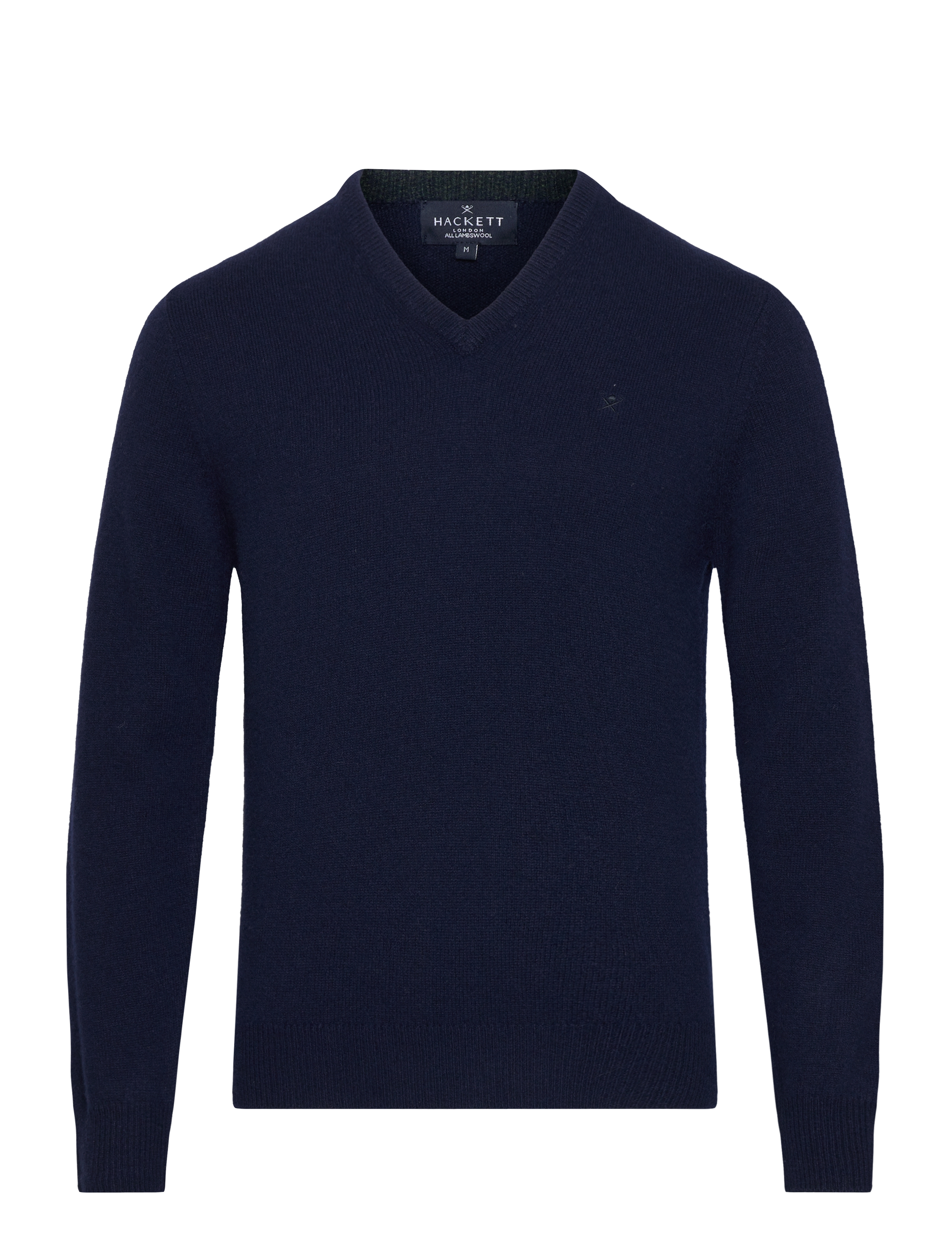 LAMBSWOOL V NECK - NAVY BLUE