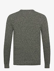 Hackett London - LW MOULINE CREW - knitted round necks - green/taupe - 1